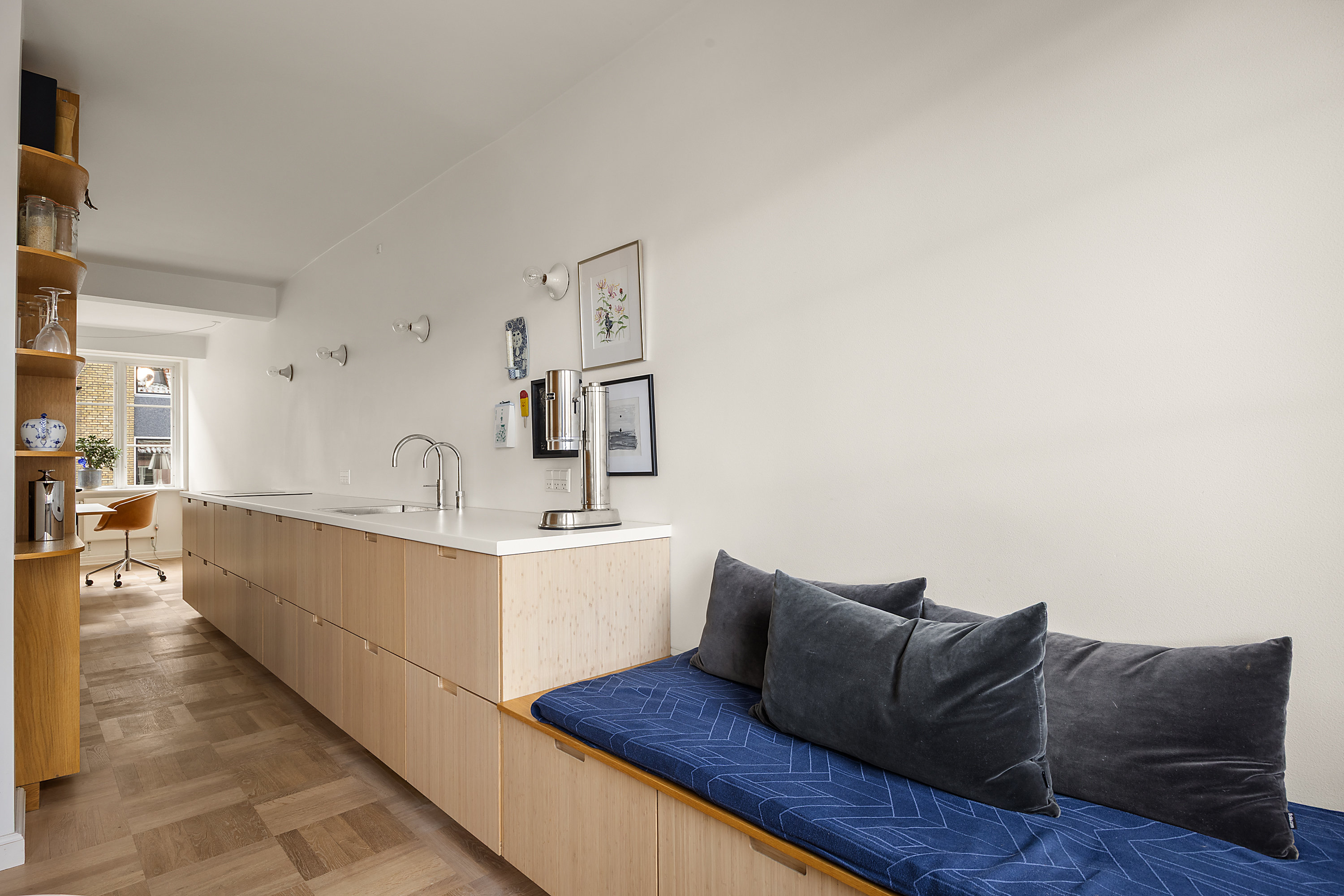 Fremhævet køkken billede i fuldskærmstilstand. Billede af Åbenrå 10, 3. 12., 1124 København K