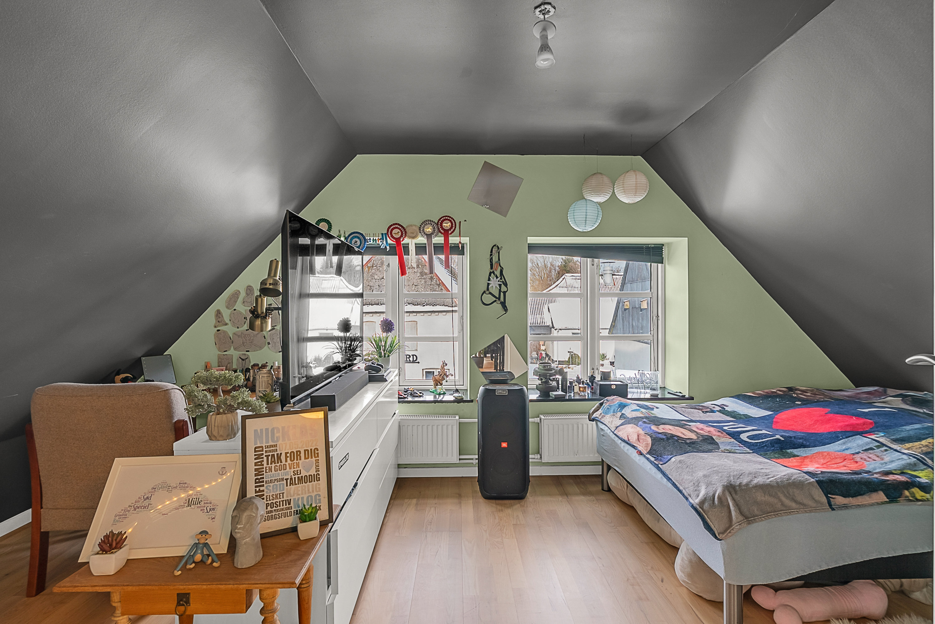 Fremhævet soveværelse billede i fuldskærmstilstand. Billede af Hedebovej 3, Heden, 5750 Ringe