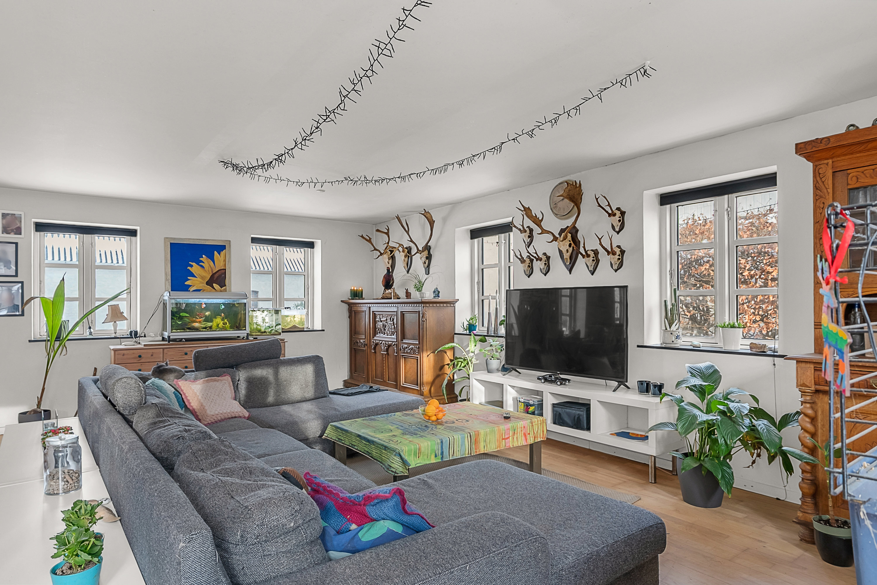 Fremhævet stue billede i fuldskærmstilstand. Billede af Hedebovej 3, Heden, 5750 Ringe