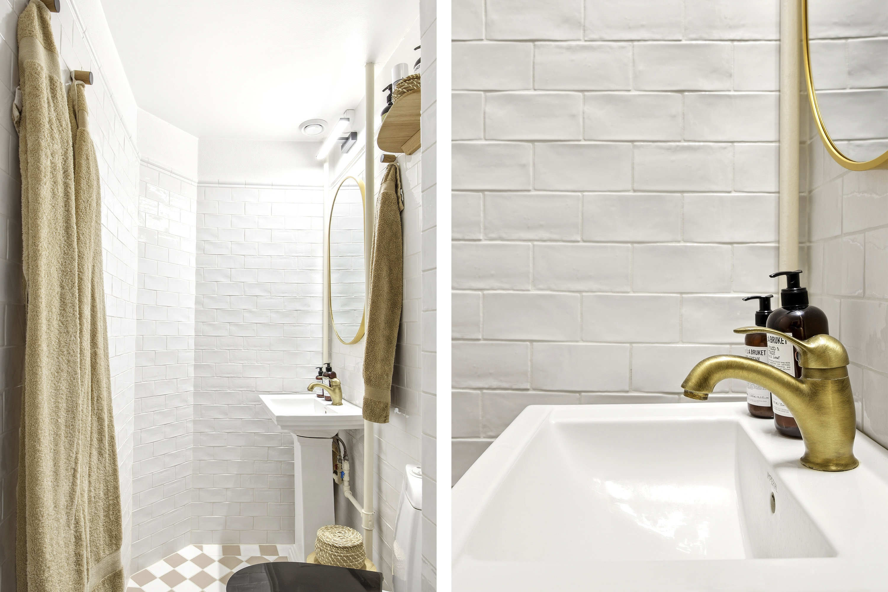 Fremhævet bad billede i fuldskærmstilstand. Billede af Burmeistersgade 1C, 2. th., 1429 København K