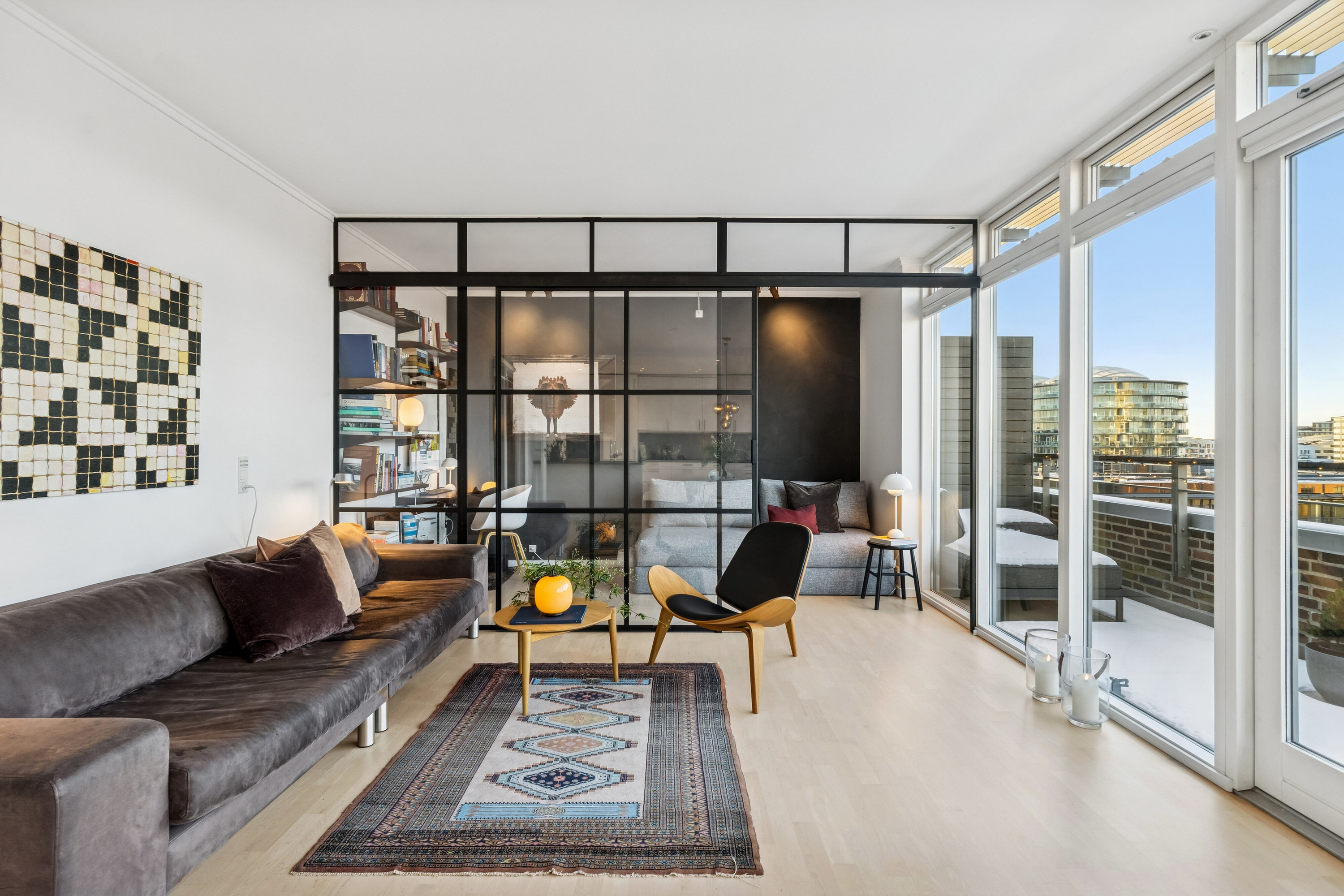 Fremhævet stue billede i fuldskærmstilstand. Billede af Erik Eriksens Gade 9, 6. tv., 2300 København S