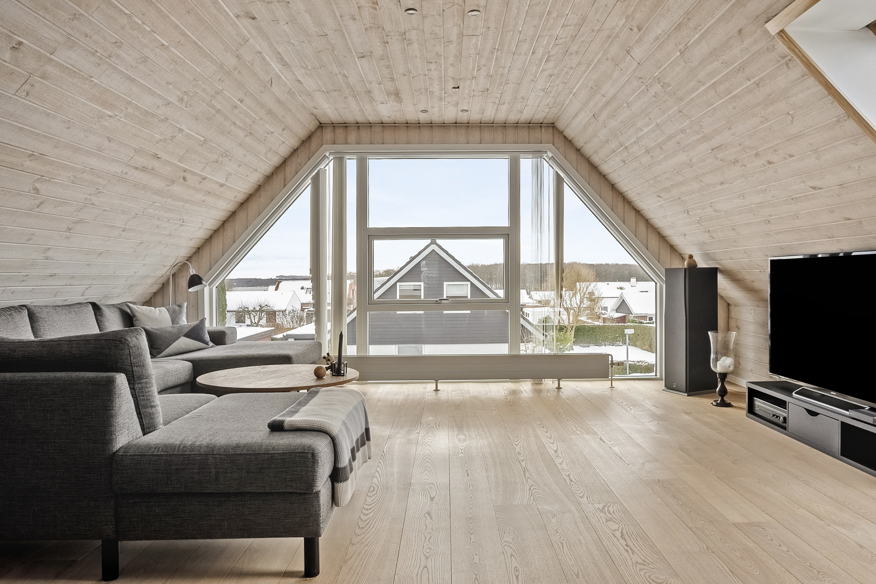 Fremhævet stue billede i fuldskærmstilstand. Billede af Hovmarksvej 102, 8700 Horsens