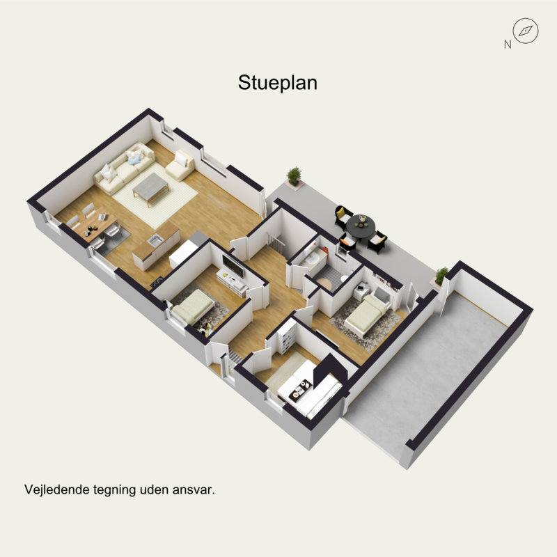 Plantegninger billede af Ribevej 31, Sdr Hygum, 6630 Rødding