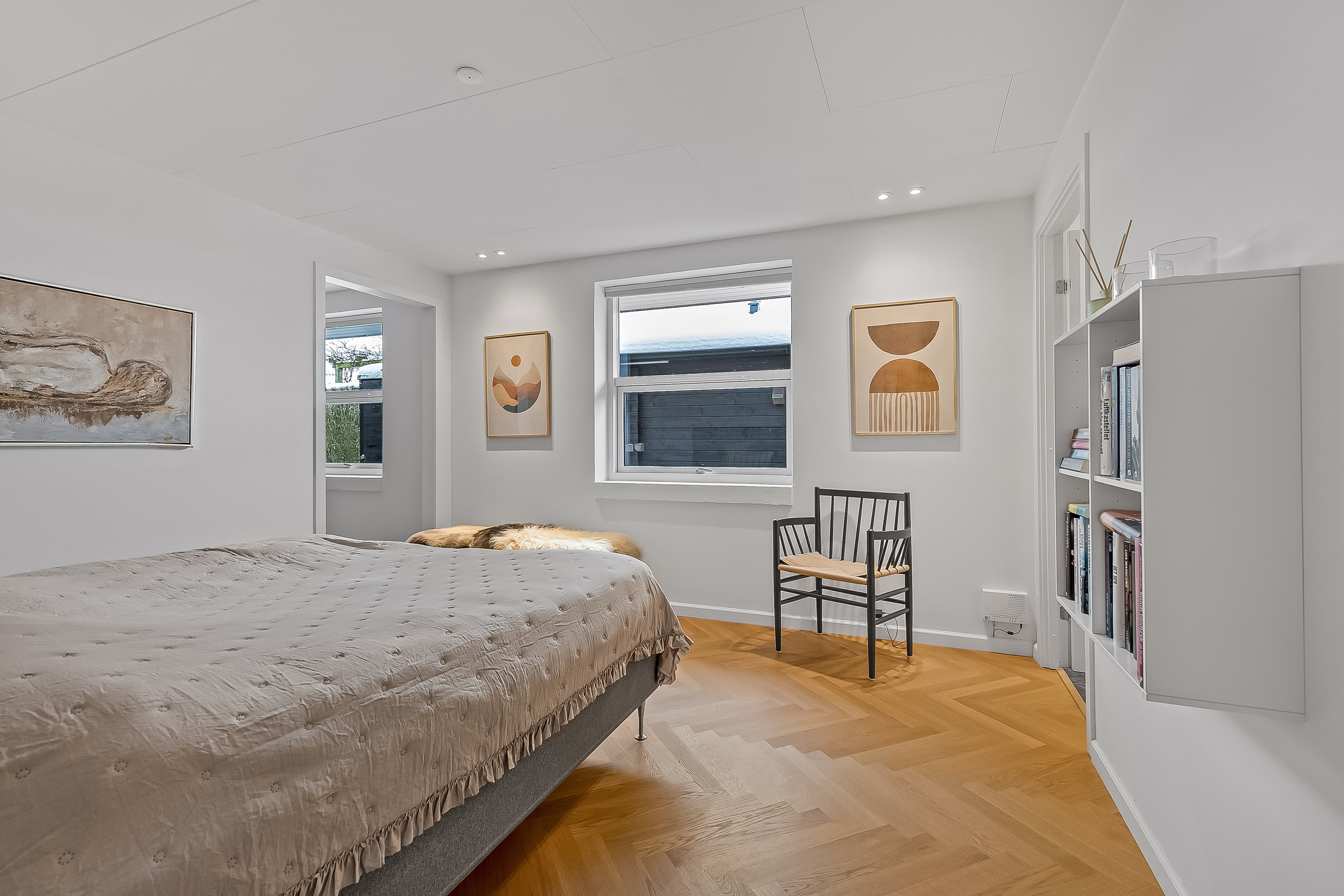 Fremhævet soveværelse billede i fuldskærmstilstand. Billede af Pallasvej 20, Uhrhøj, 7100 Vejle