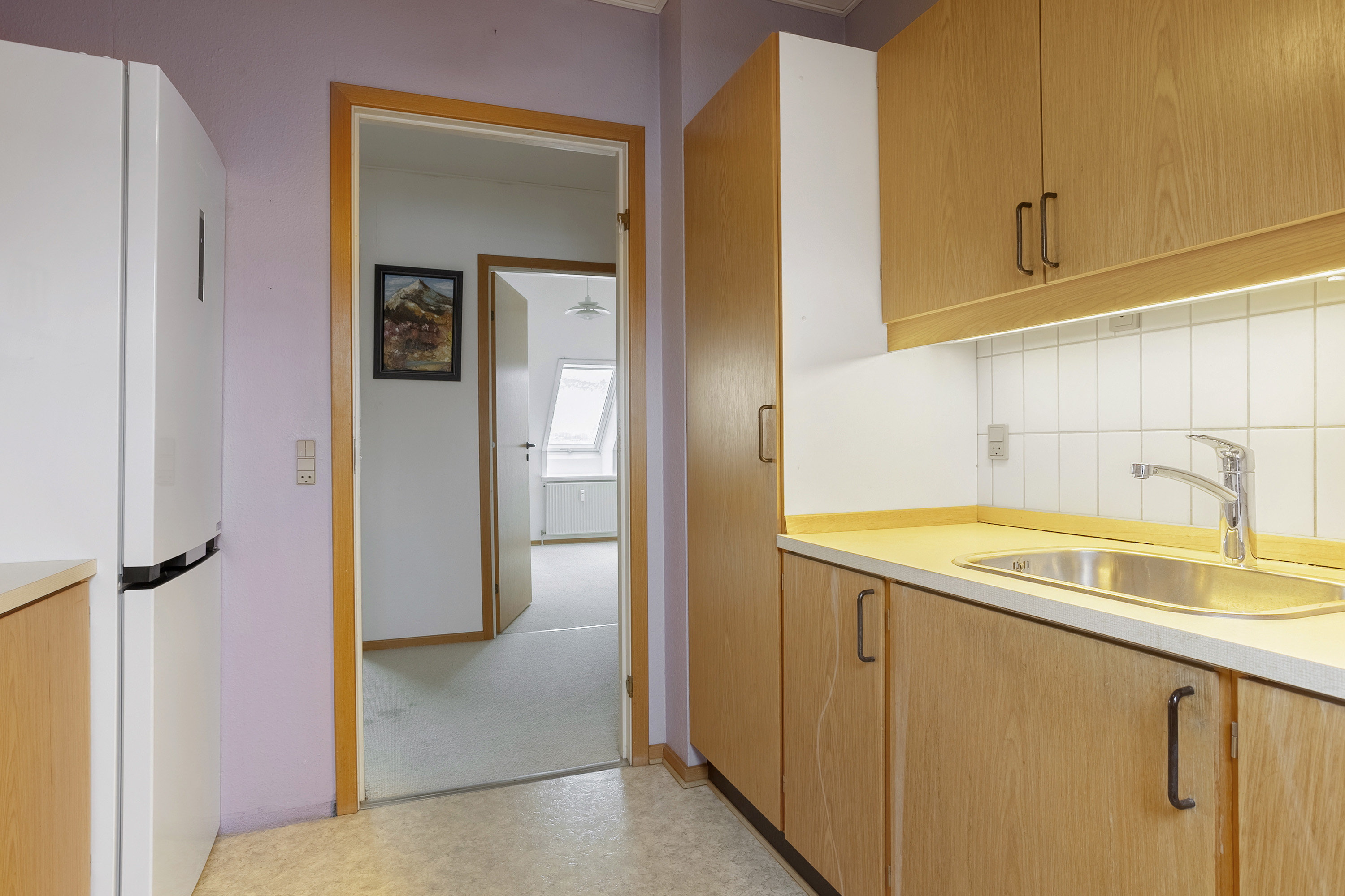 Fremhævet køkken billede i fuldskærmstilstand. Billede af Sorgenfri 2, 2. tv., 6100 Haderslev