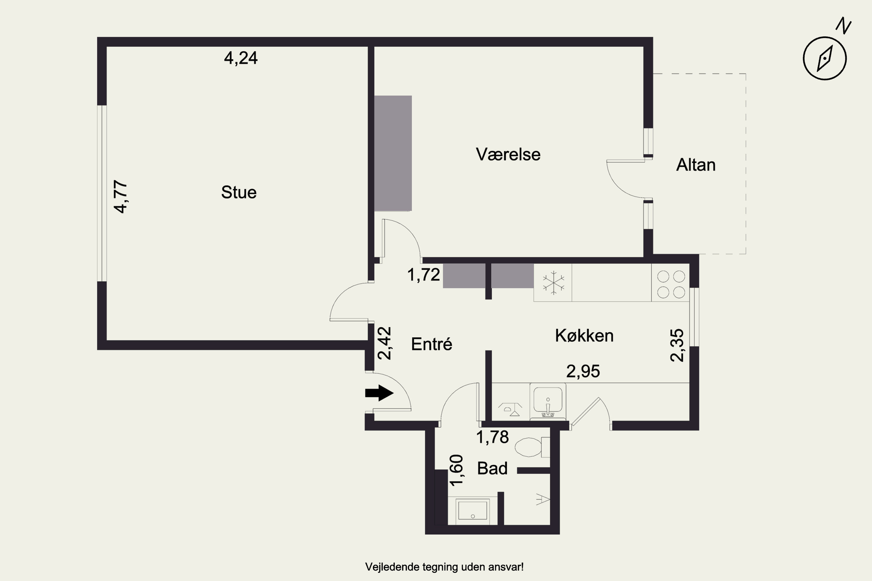 Plantegninger billede af P.P. Ørums Gade 6, 2. tv., 8000 Aarhus C