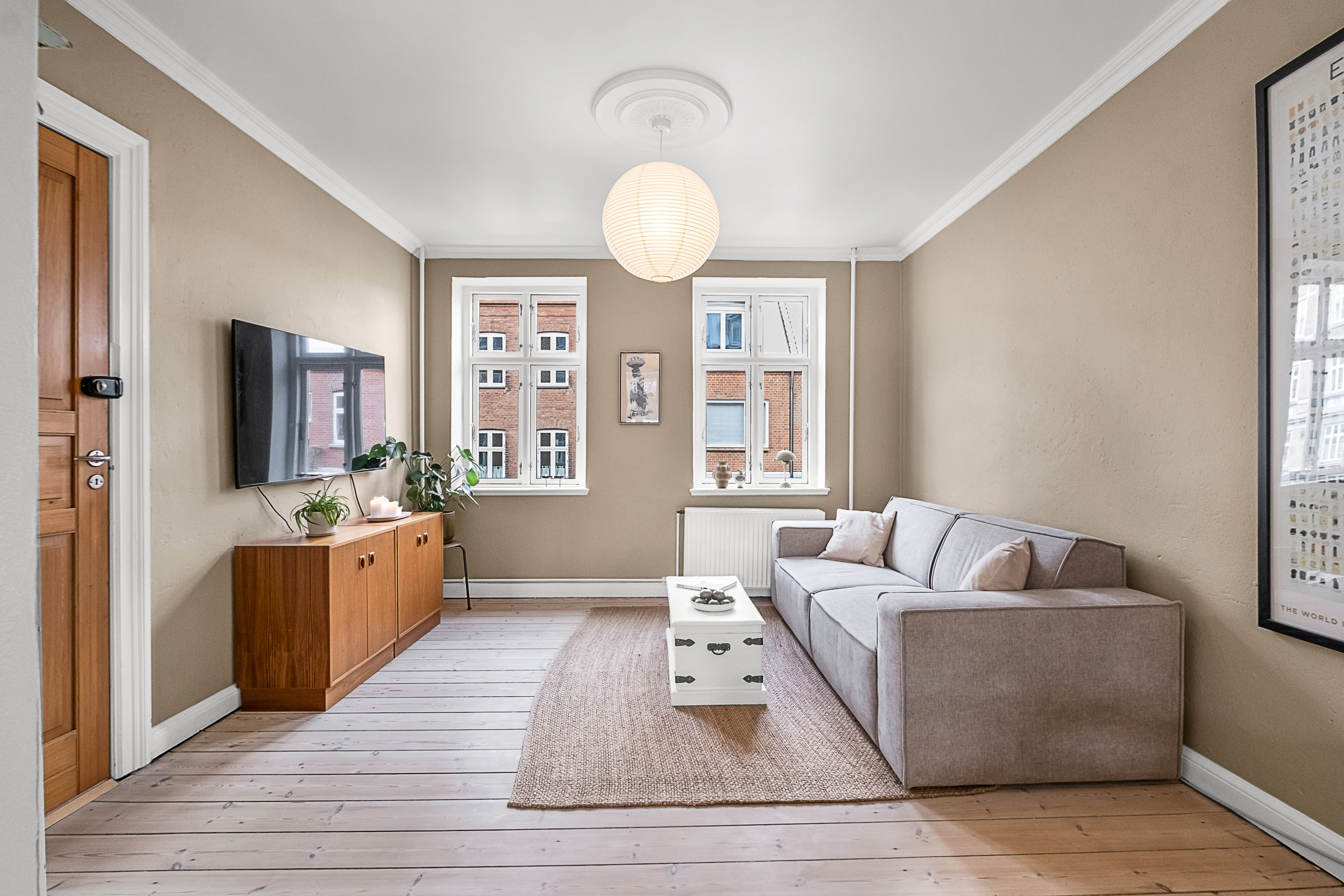 Fremhævet stue billede i fuldskærmstilstand. Billede af Skt. Pauls Gade 37, 8000 Aarhus C