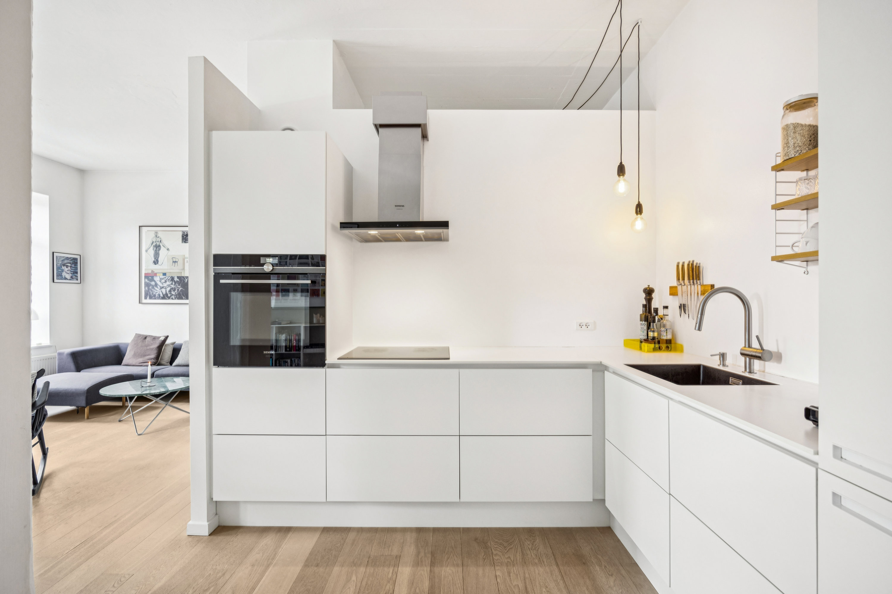 Fremhævet køkken billede i fuldskærmstilstand. Billede af Porcelænshaven 2B, 1. 1., 2000 Frederiksberg