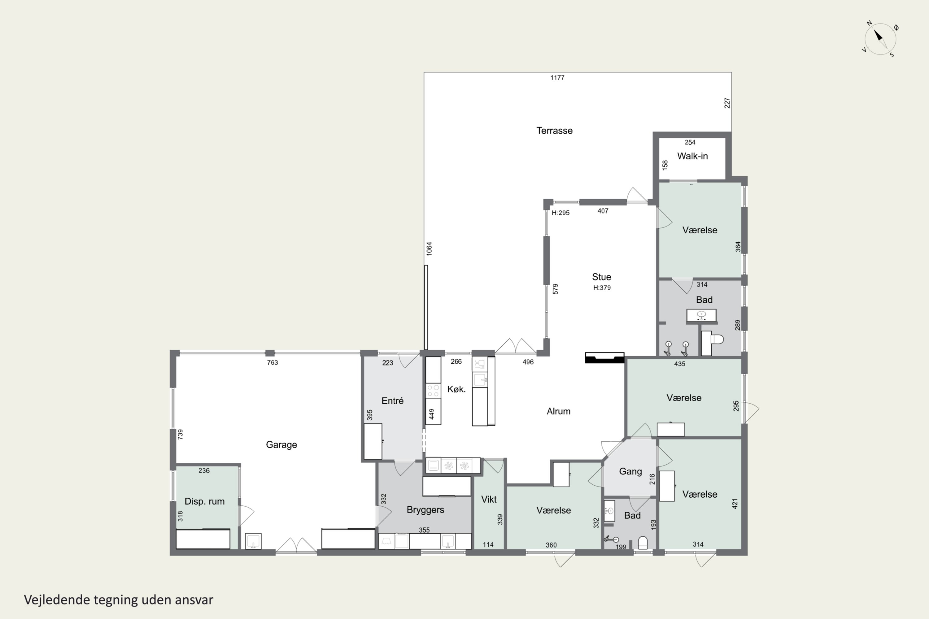 Plantegninger billede af Hjortetakken 1, Bellinge, 5250 Odense SV