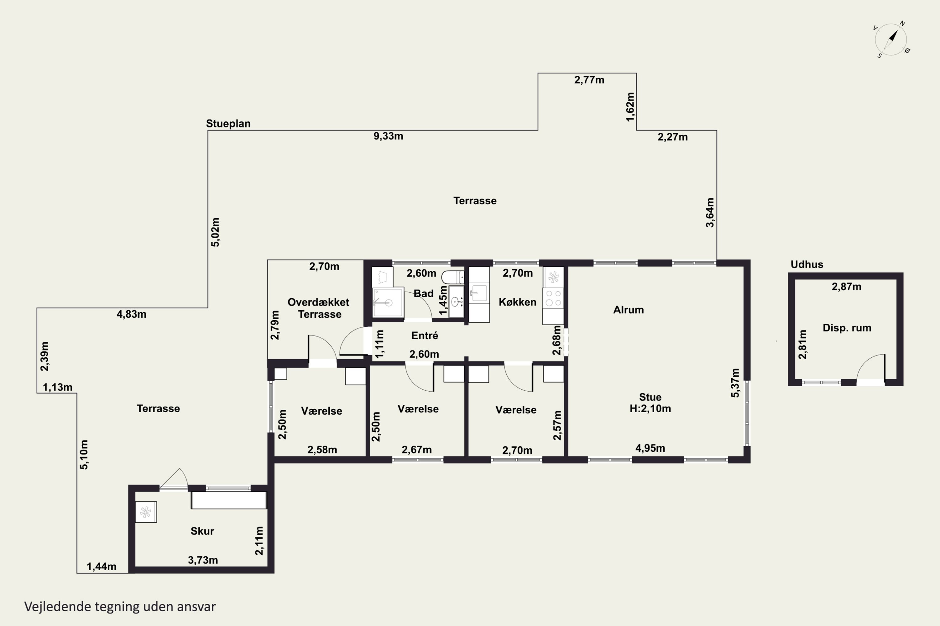 Plantegninger billede af Udmarken 6, 4400 Kalundborg