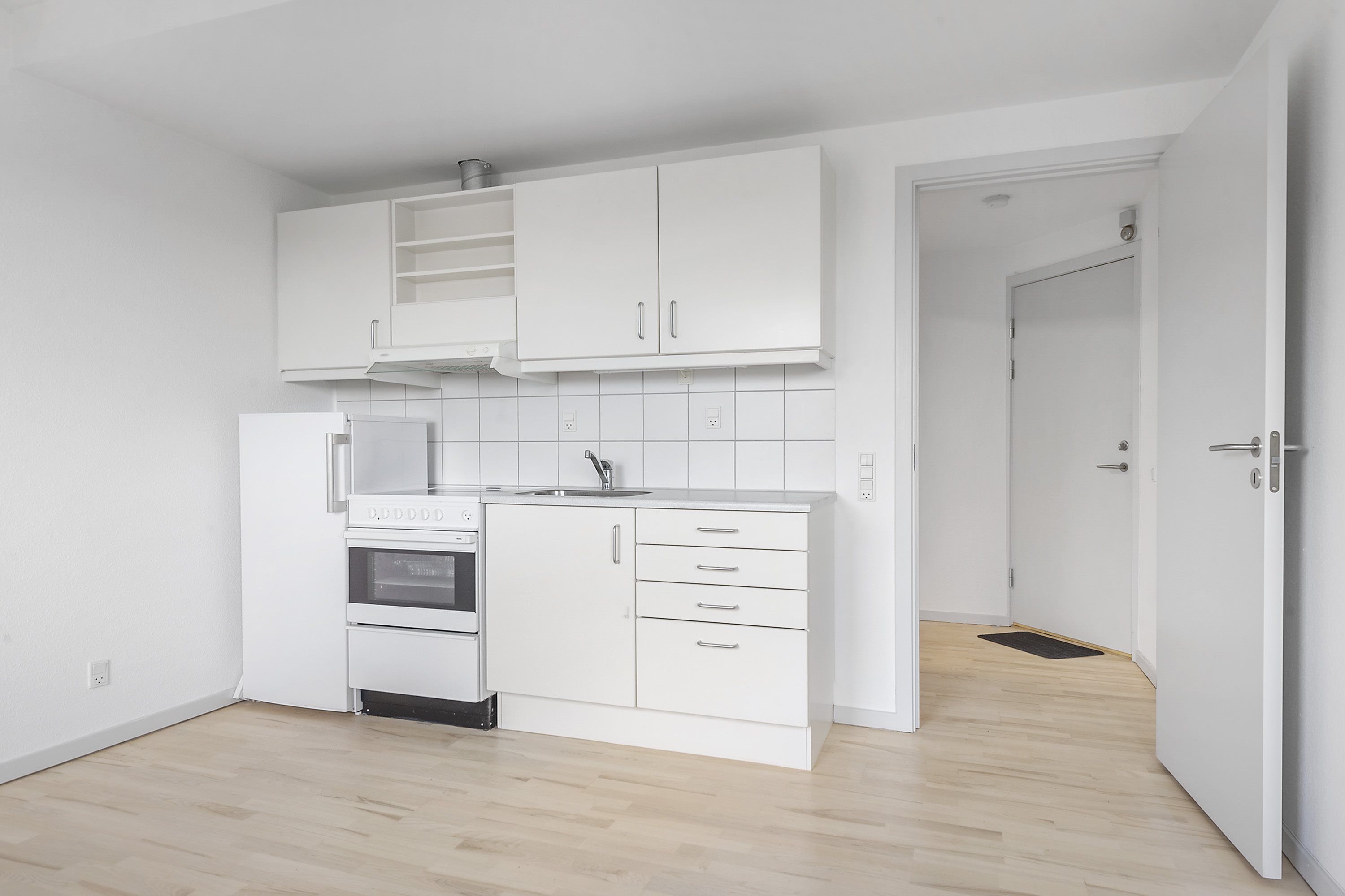 Fremhævet køkken billede i fuldskærmstilstand. Billede af Frederiks Allé 28, 3. l., Aarhus C, 8000 Aarhus C