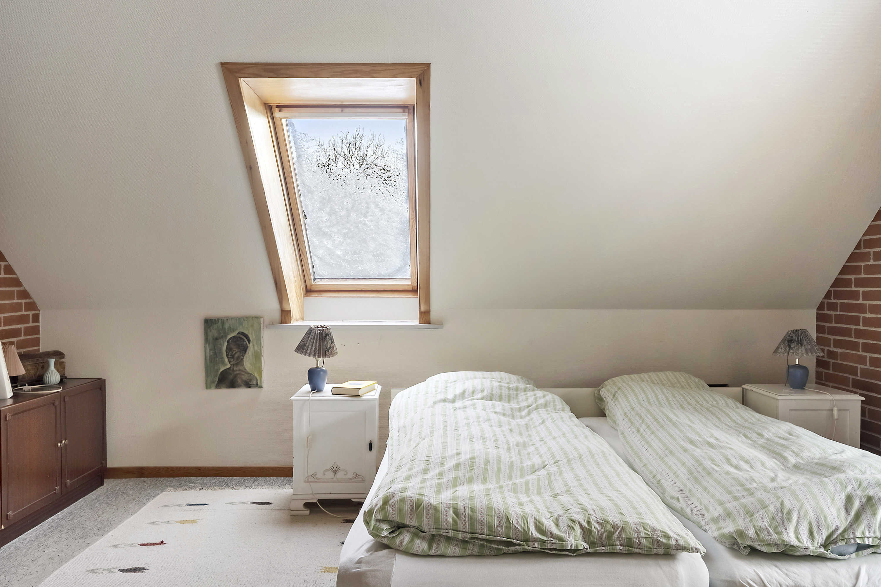 Fremhævet soveværelse billede i fuldskærmstilstand. Billede af Rødevej 4, Humlum, 7600 Struer