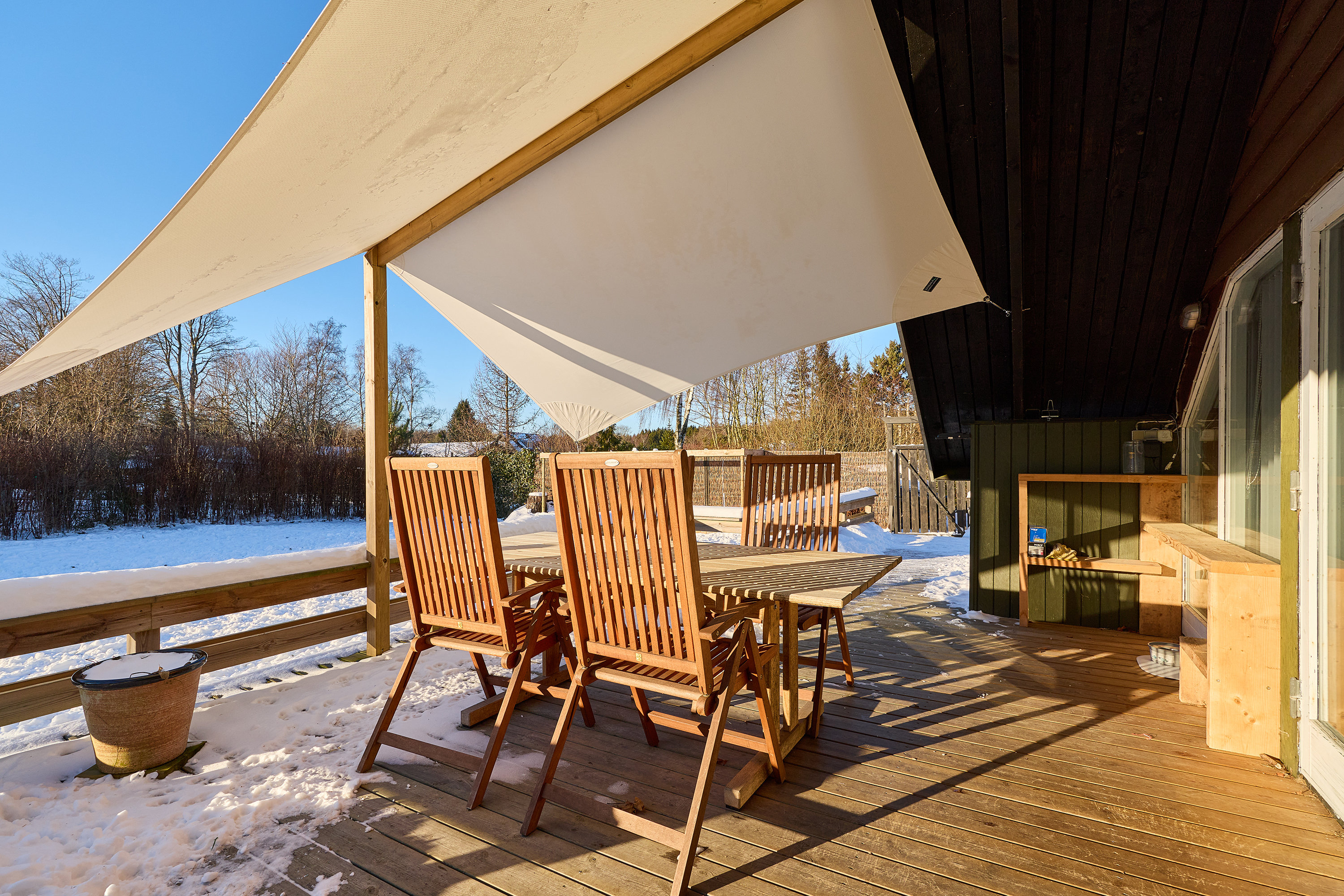 Fremhævet terrasse billede i fuldskærmstilstand. Billede af Bakkedraget 5, Buresø, 3550 Slangerup