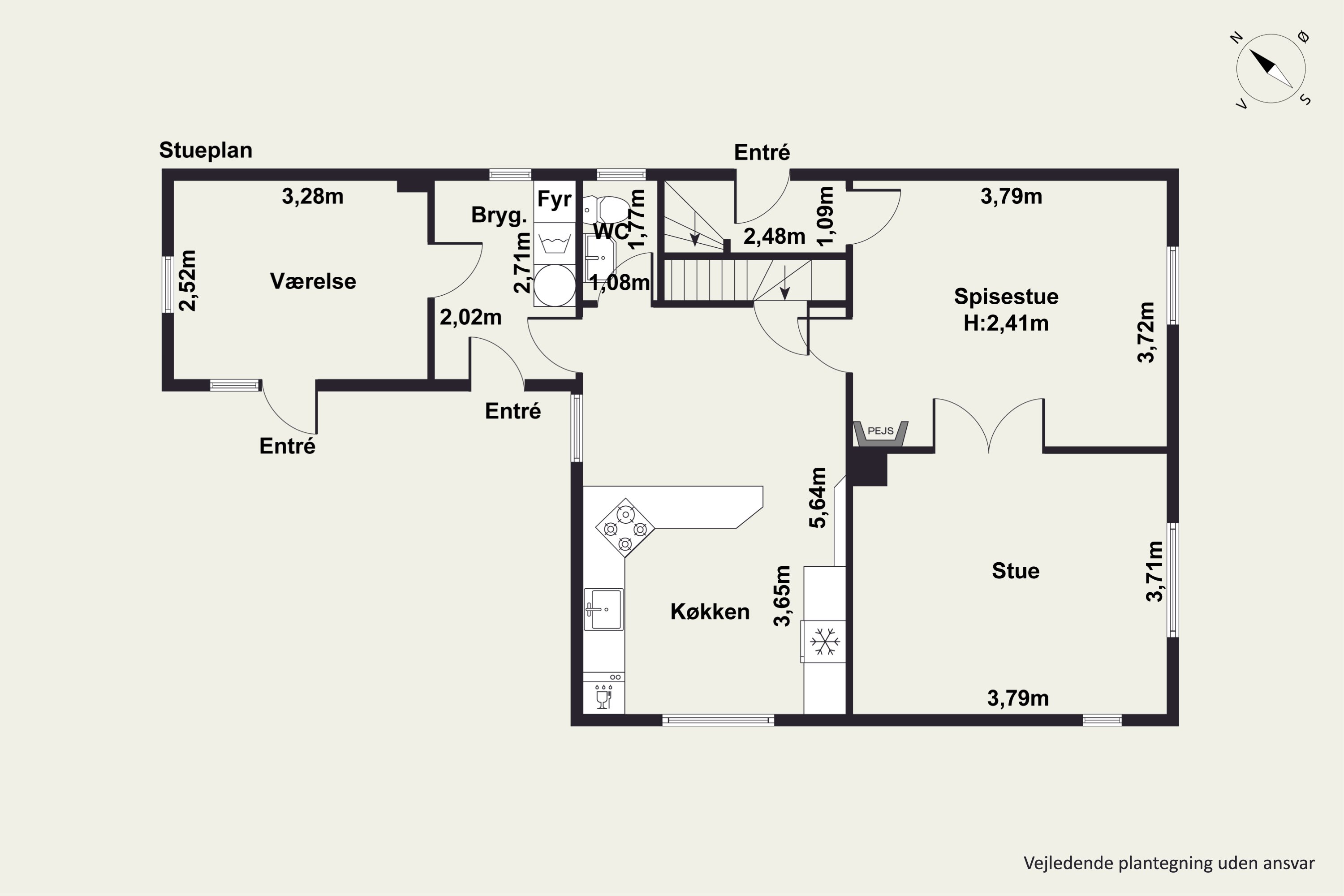Plantegninger billede af Skolevej 4, 4470 Svebølle
