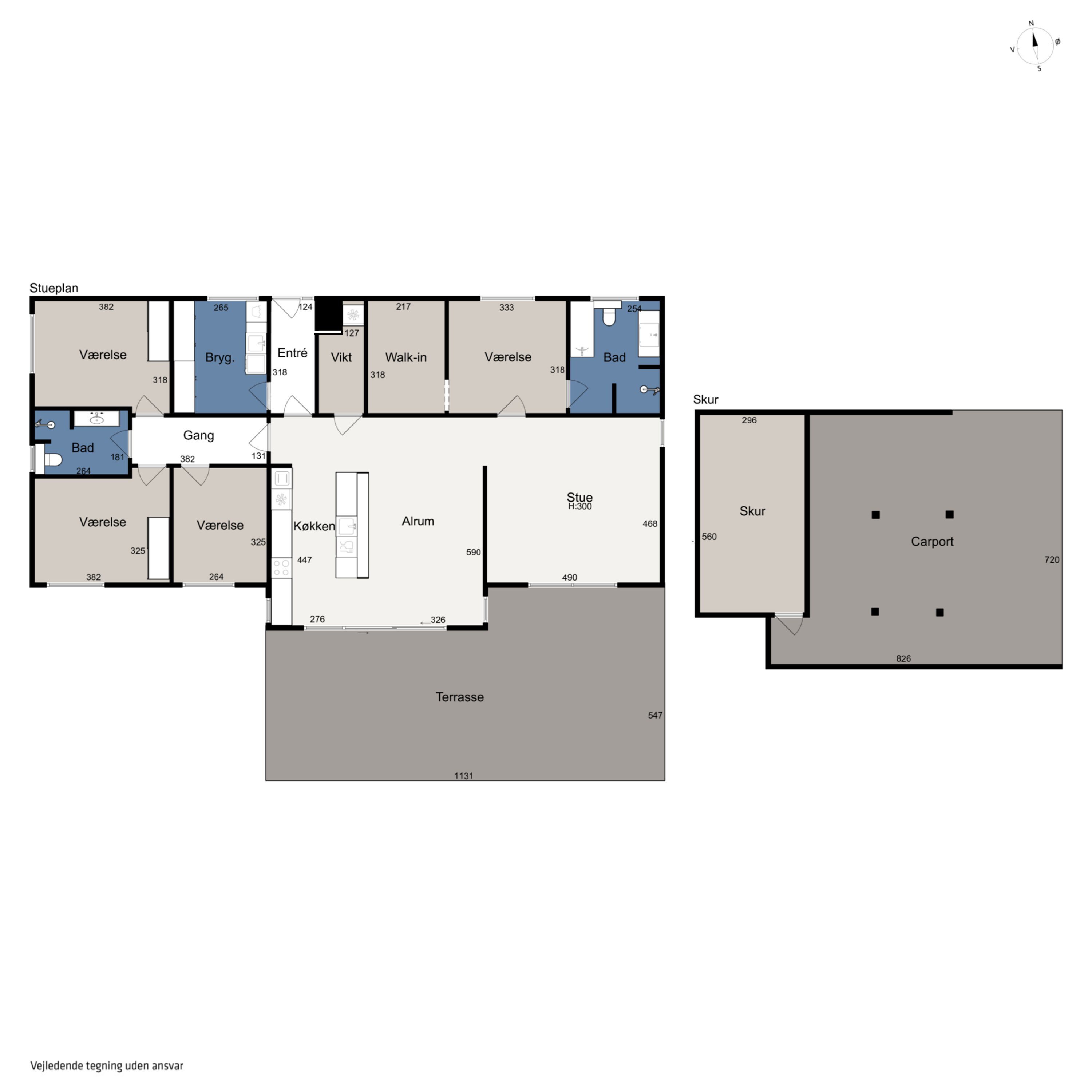 Plantegninger billede af Vestergårdsvangen 92, Stavtrup, 8260 Viby J