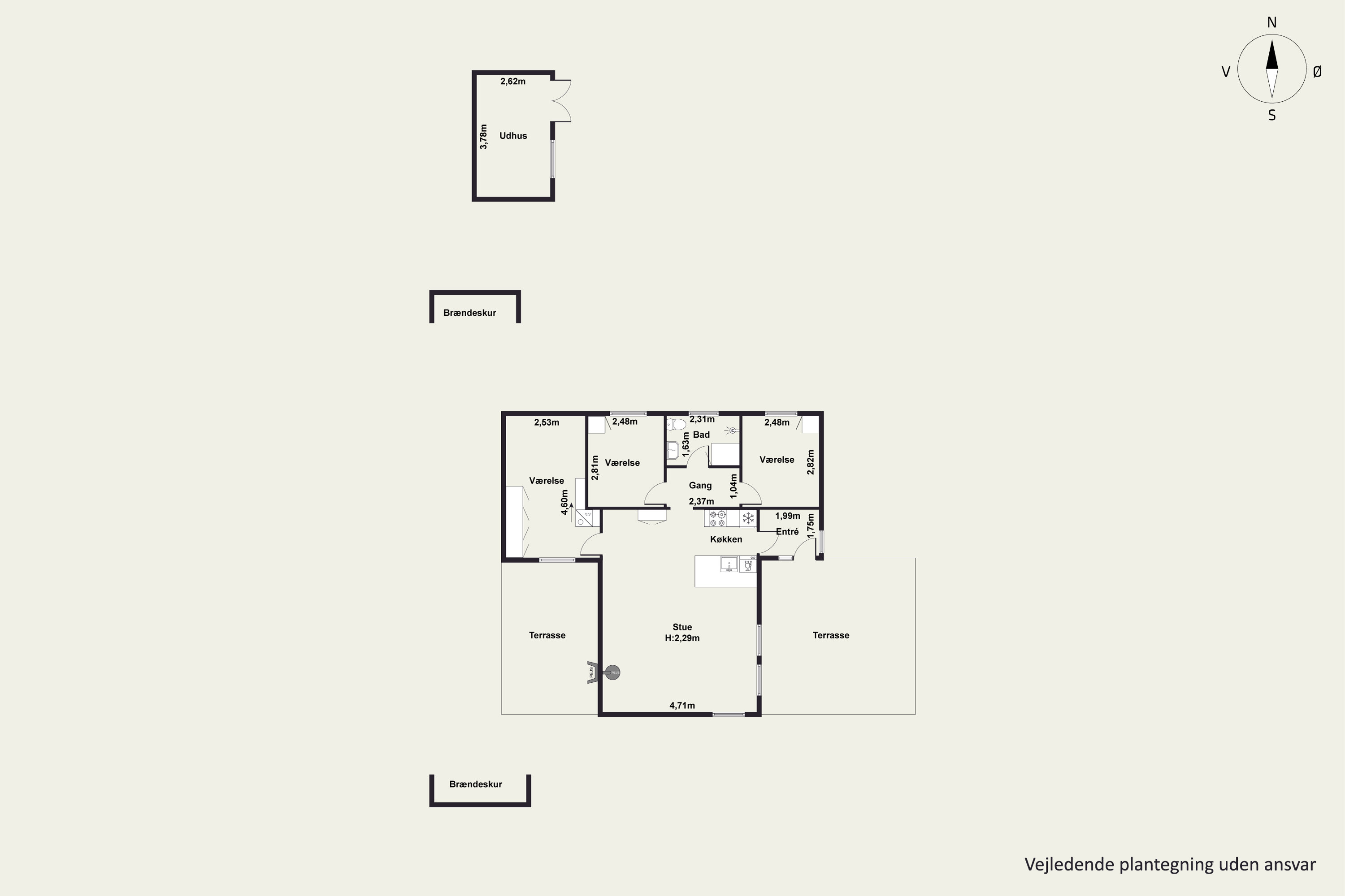 Plantegninger billede af Skovskadevej 18, Skelhøje Plantage, 8400 Ebeltoft