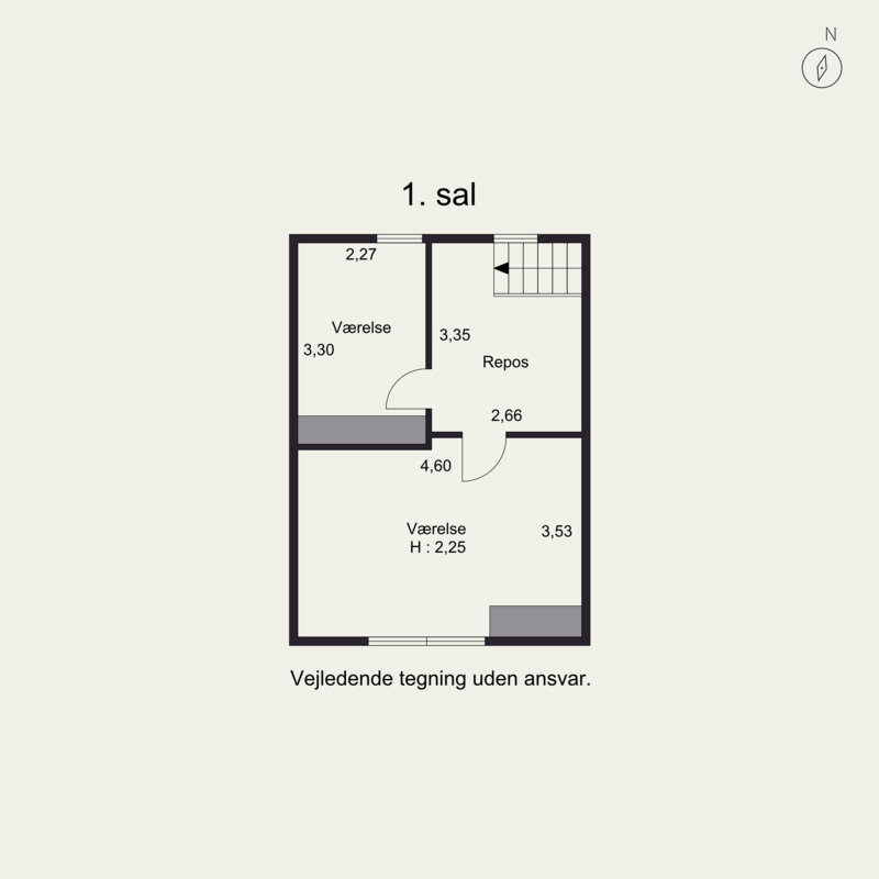Plantegninger billede af Tværgade 9, 6621 Gesten