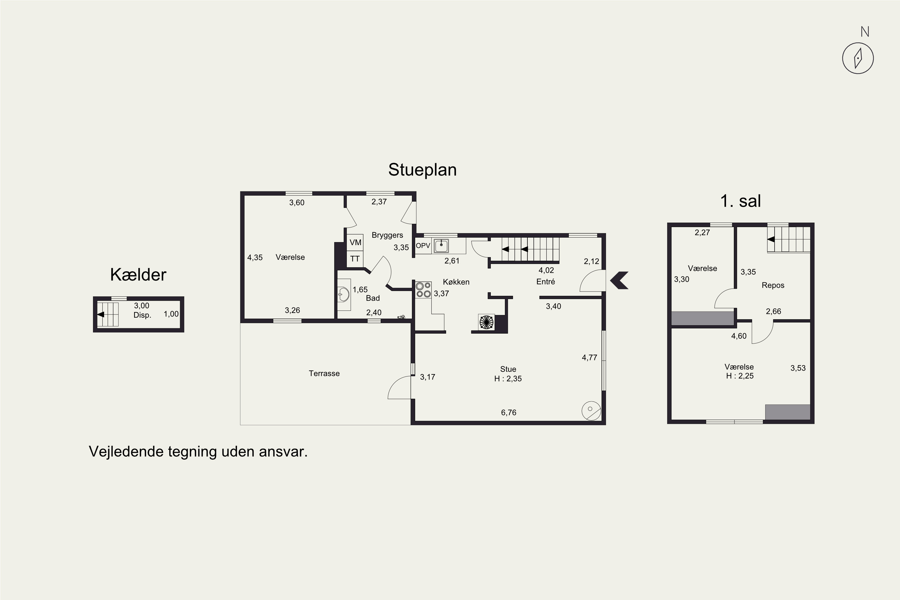 Plantegninger billede af Tværgade 9, 6621 Gesten