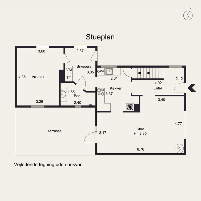 Plantegninger billede af Tværgade 9, 6621 Gesten
