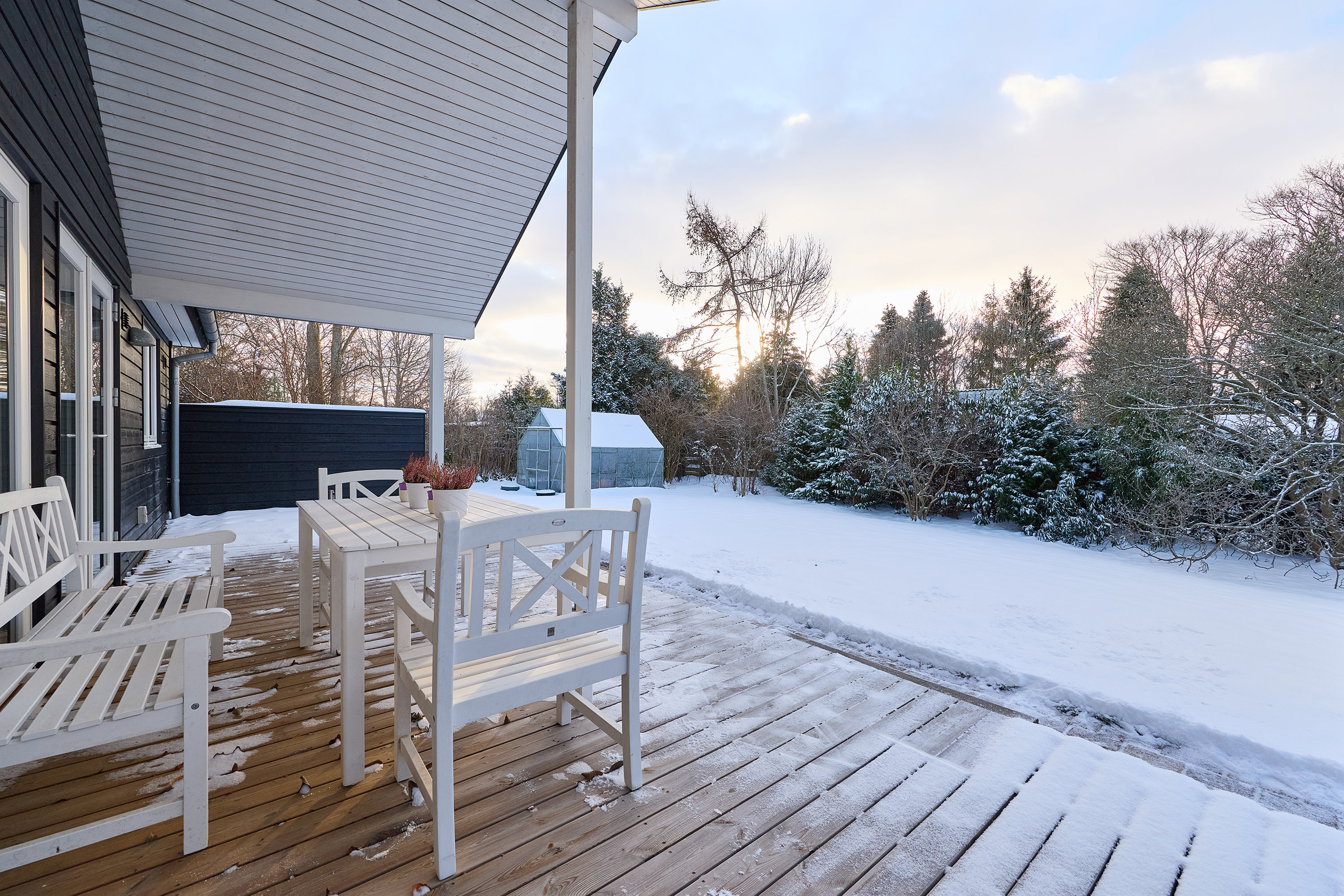 Fremhævet terrasse billede i fuldskærmstilstand. Billede af Hyrdevænget 36, Bonderup, 3250 Gilleleje