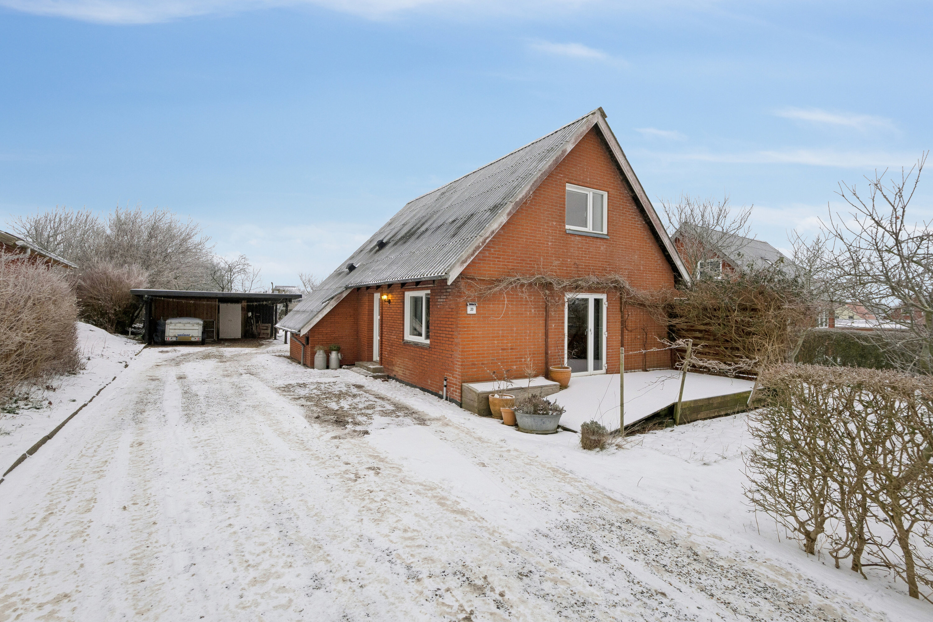 Villa: Set fra haven på Vandhøjvej 20, 7752 Snedsted