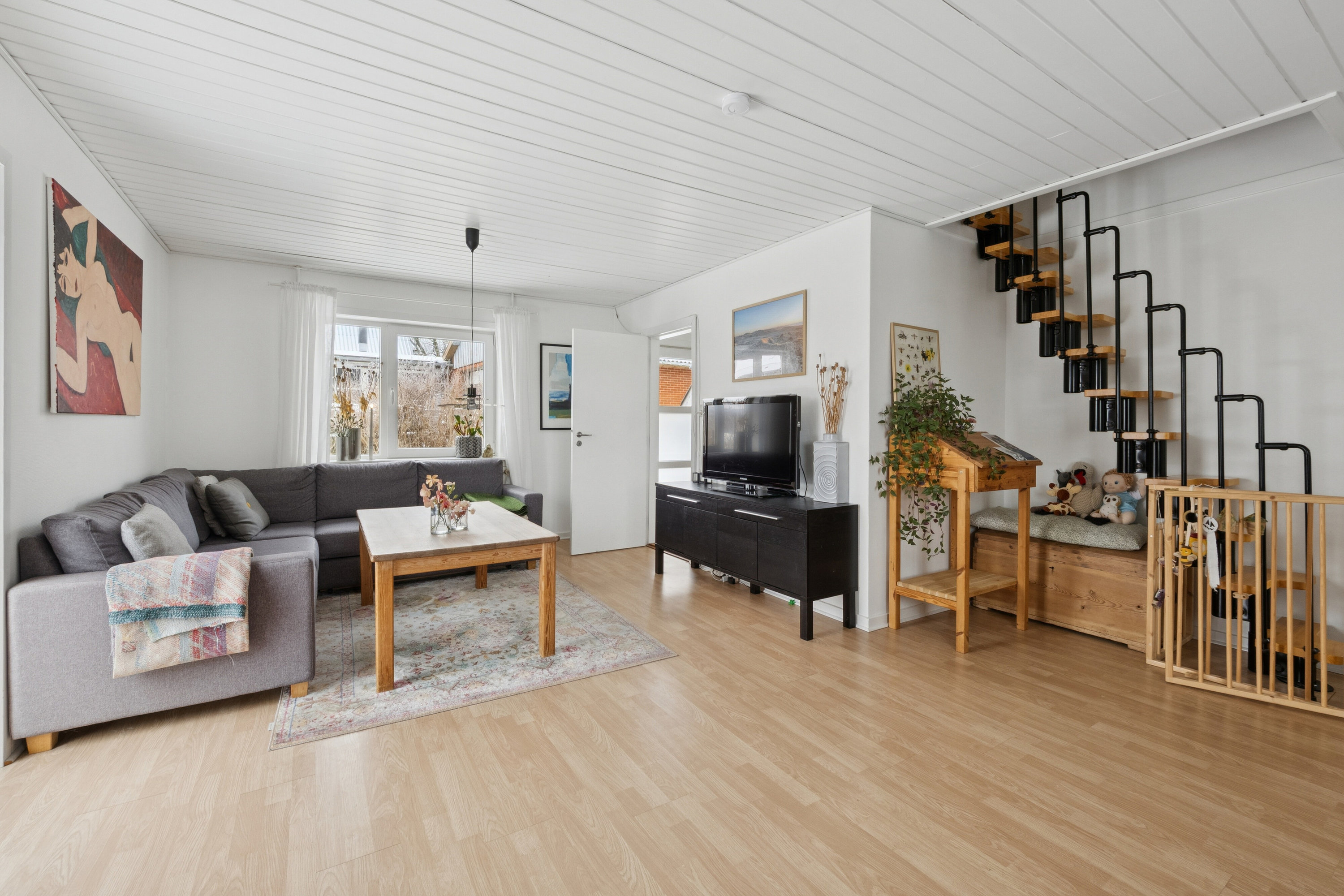 Fremhævet stue billede i fuldskærmstilstand. Billede af Vandhøjvej 20, 7752 Snedsted