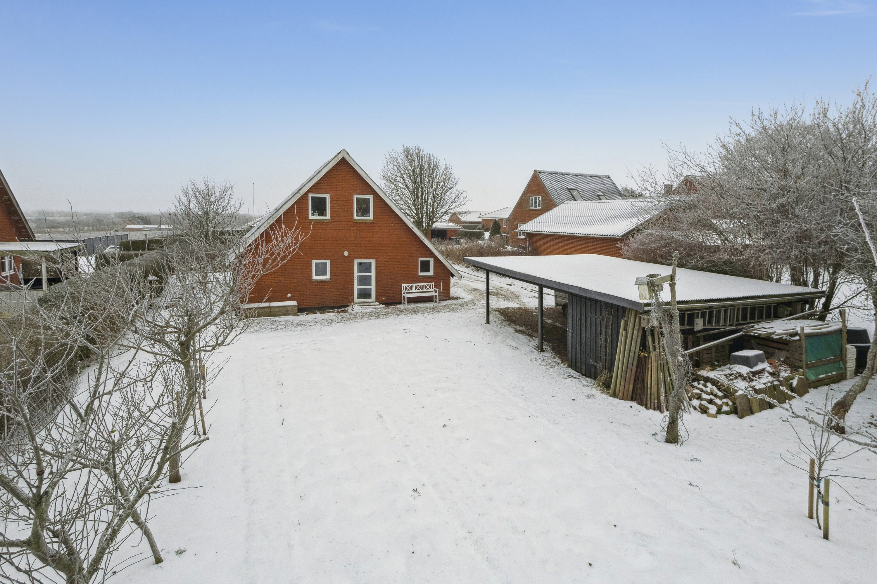 Miniaturebillede 1: luftfoto. Billede af Vandhøjvej 20, 7752 Snedsted