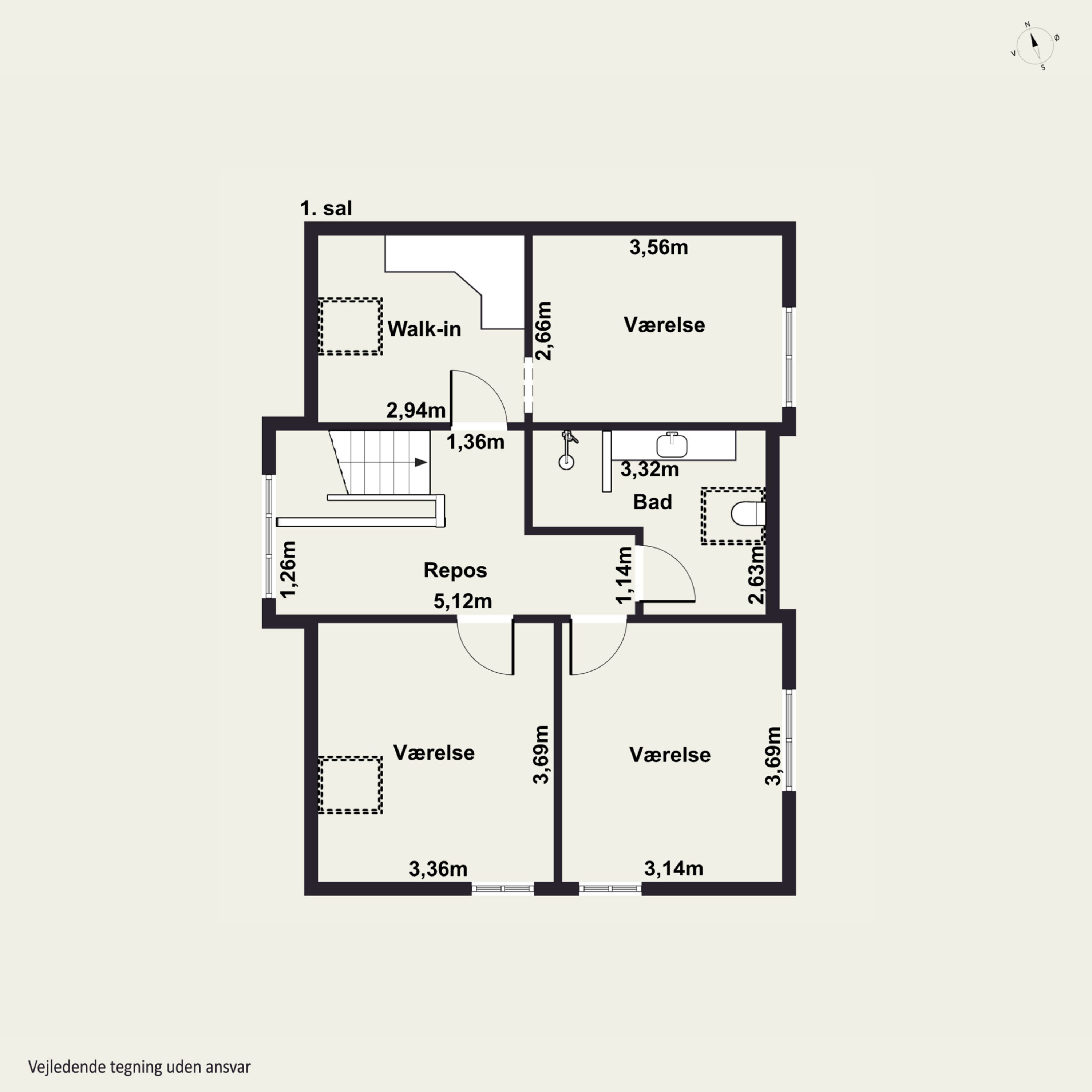 Plantegninger billede af Lars Dyrskjøts Vej 25, 9800 Hjørring