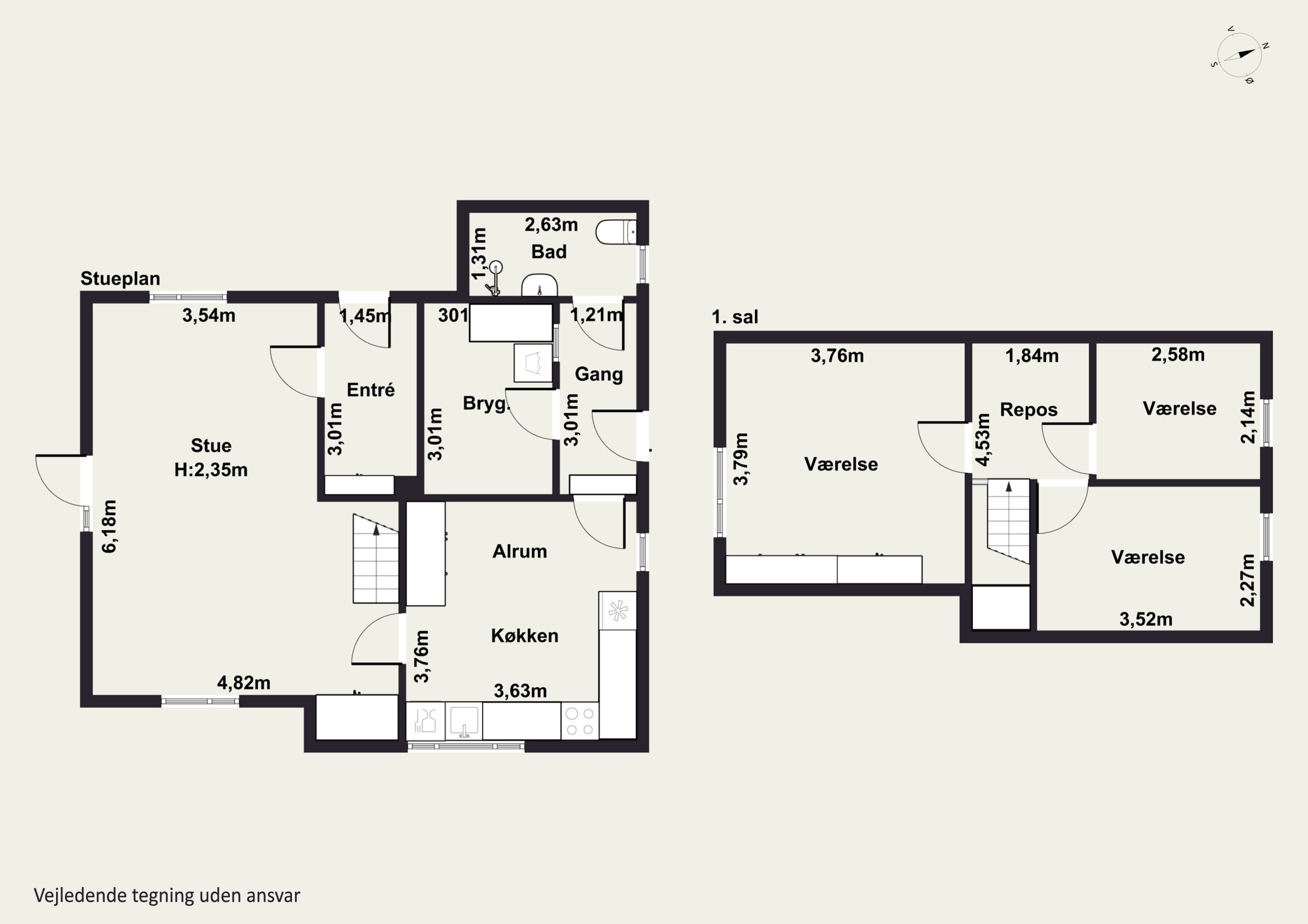 Plantegninger billede af Vandhøjvej 20, 7752 Snedsted
