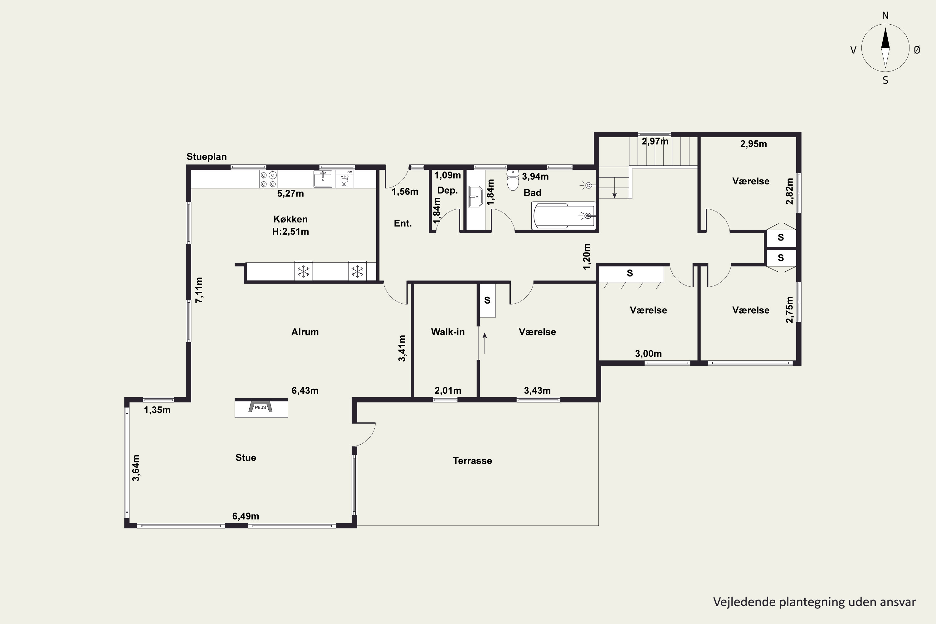 Plantegninger billede af Rolsøvej 18, 8240 Risskov