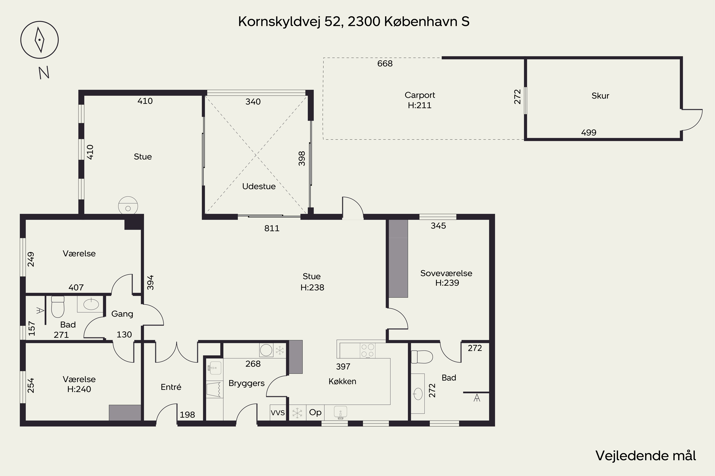 Plantegninger billede af Kornskyldvej 52, 2300 København S