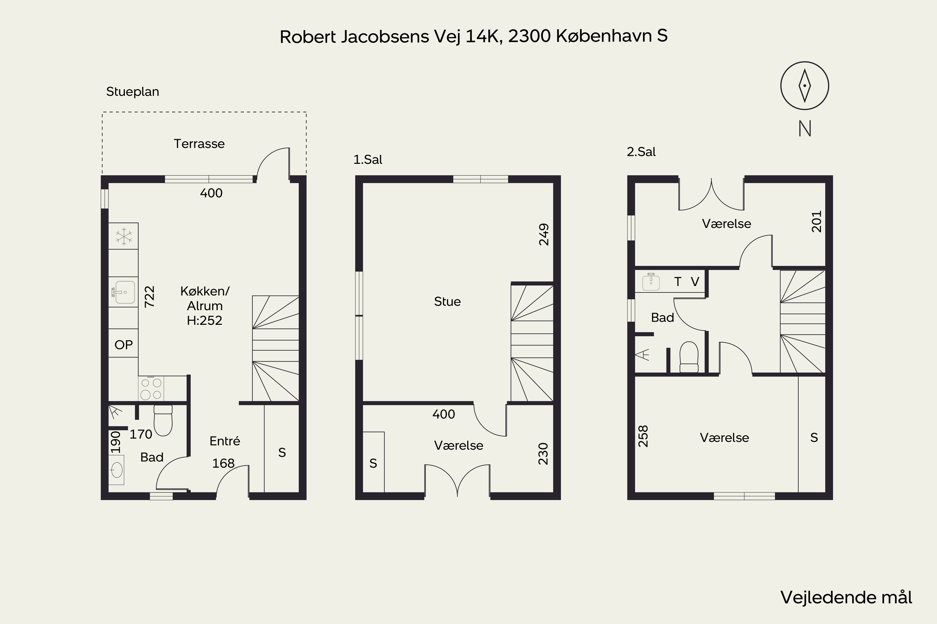 Plantegninger billede af Robert Jacobsens Vej 14K, 2300 København S