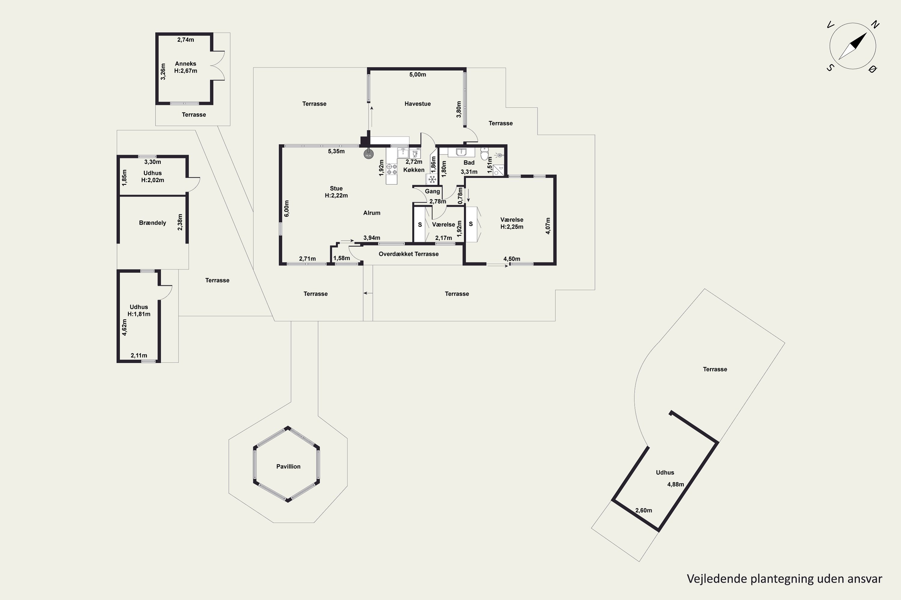 Plantegninger billede af Rævevej 5, Ahl Strand, 8400 Ebeltoft