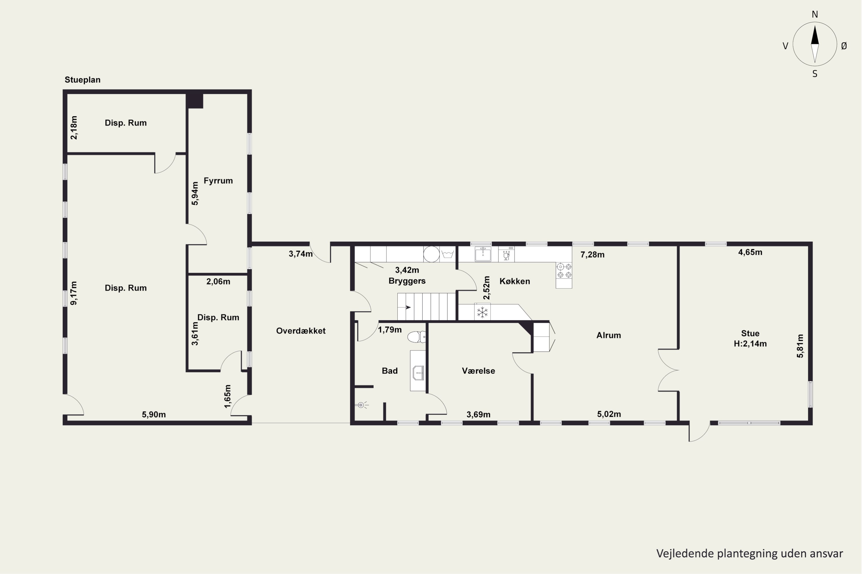 Plantegninger billede af Birkkærvej 3, Rakkeby, 7900 Nykøbing M