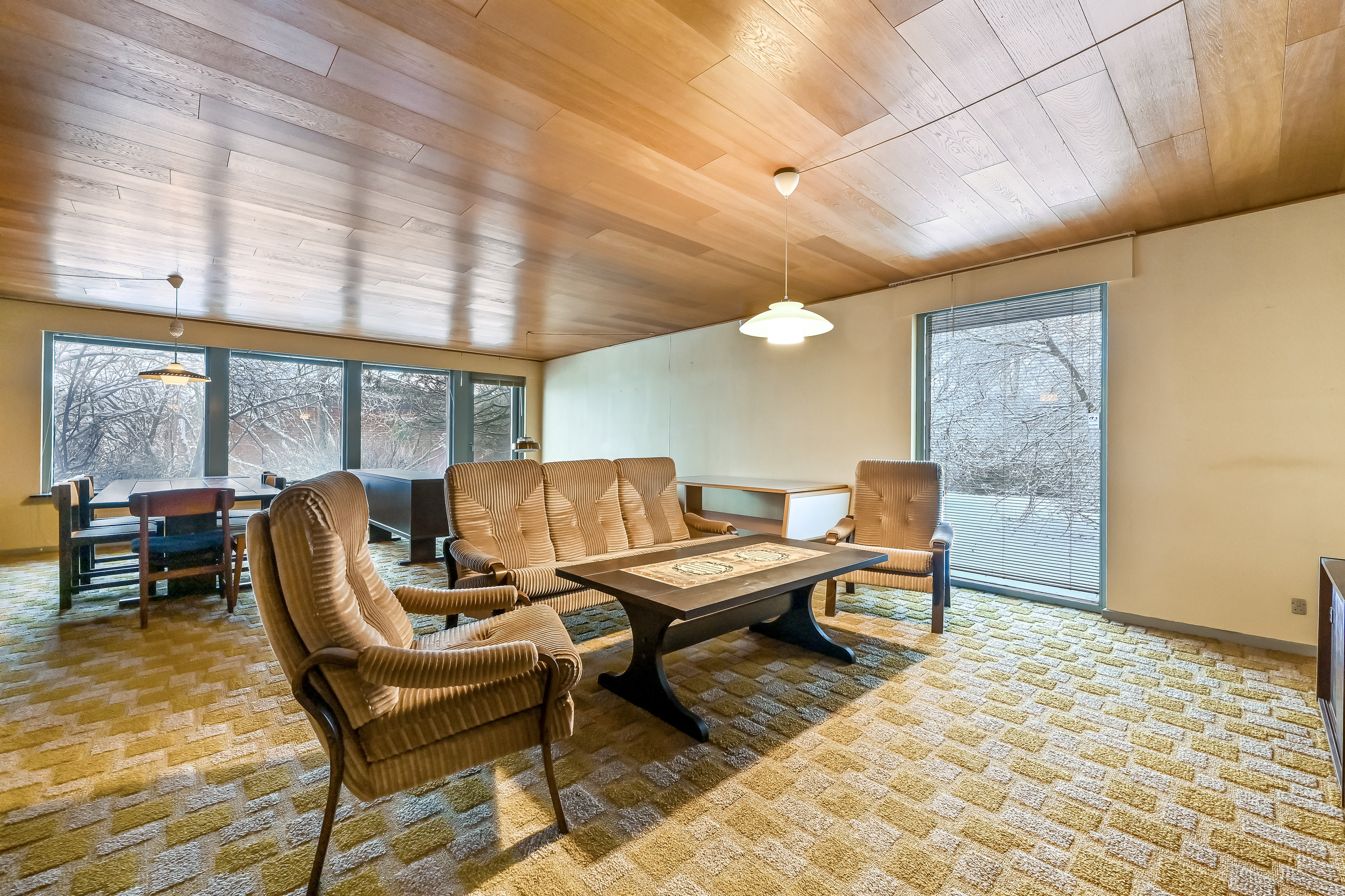 Fremhævet stue billede i fuldskærmstilstand. Billede af Gudenåvej 84, 7400 Herning