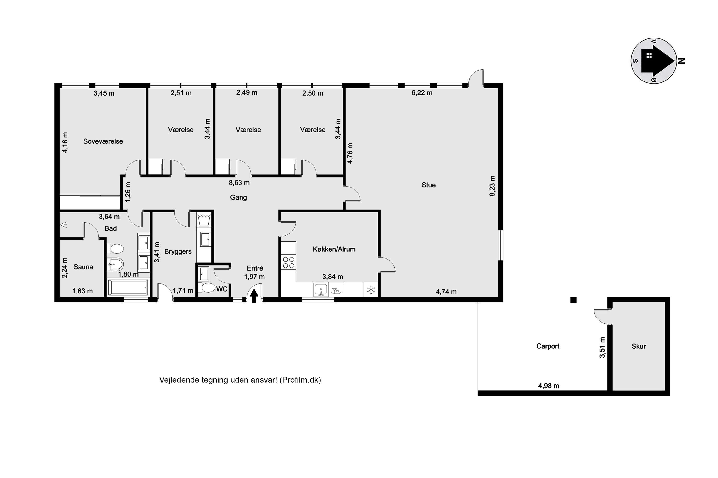 Plantegninger billede af Gudenåvej 84, 7400 Herning