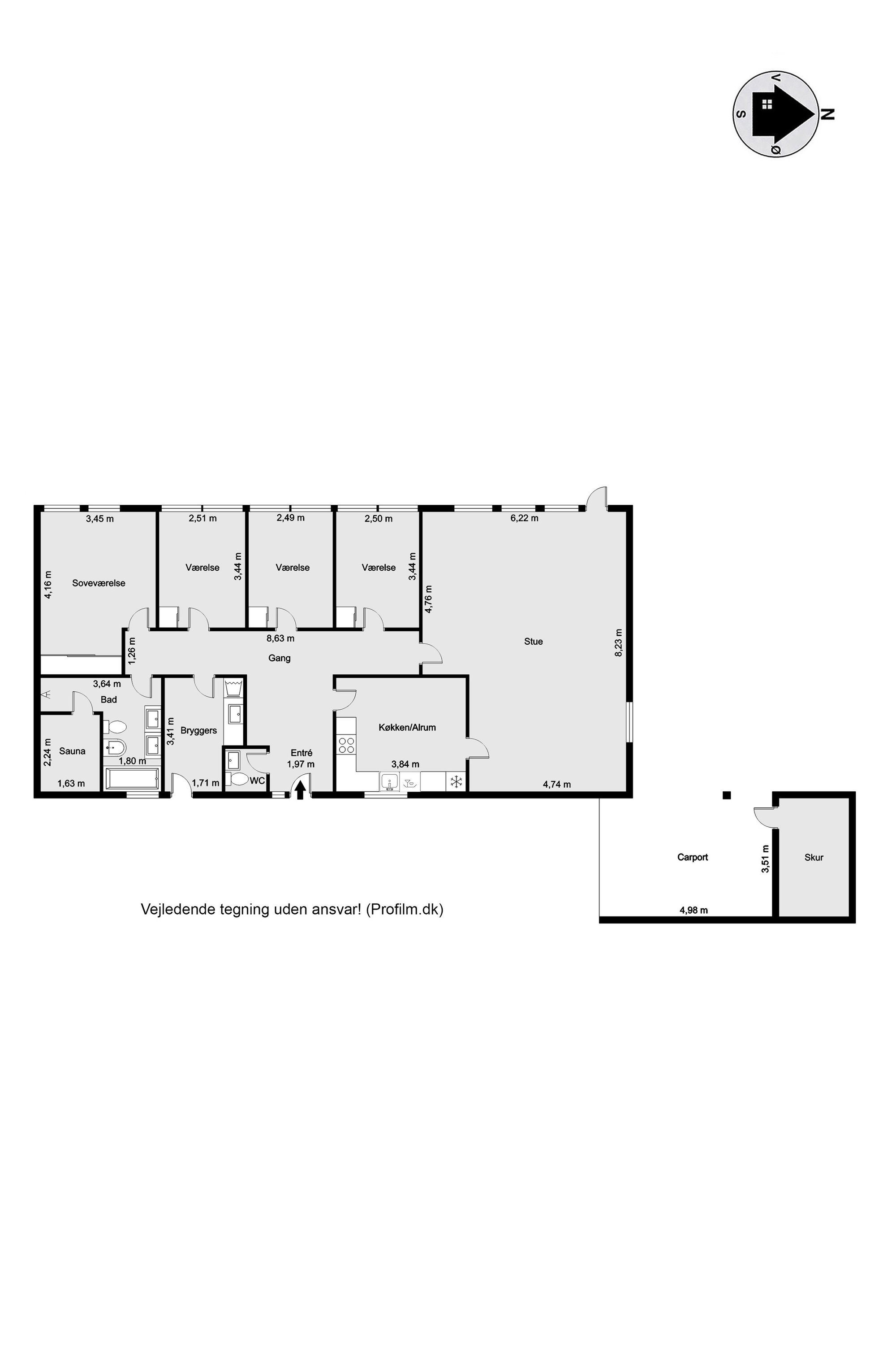 Plantegninger billede af Gudenåvej 84, 7400 Herning