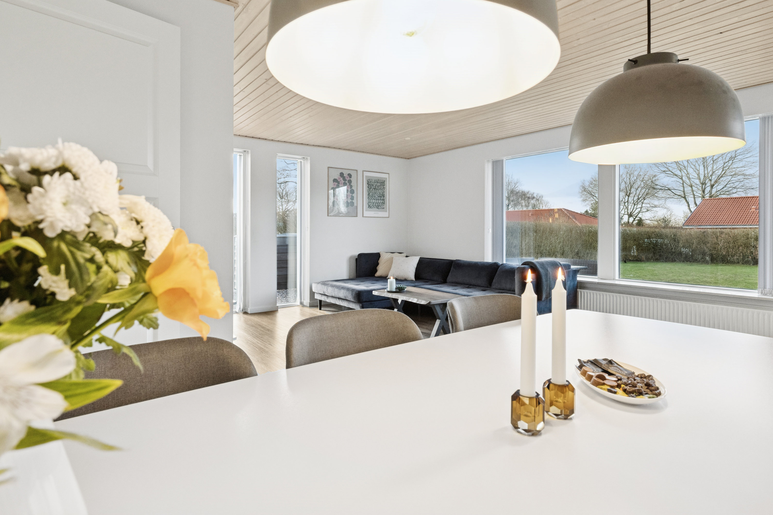 Fremhævet stue billede i fuldskærmstilstand. Billede af Veldsparken 64, Ørum, 8830 Tjele