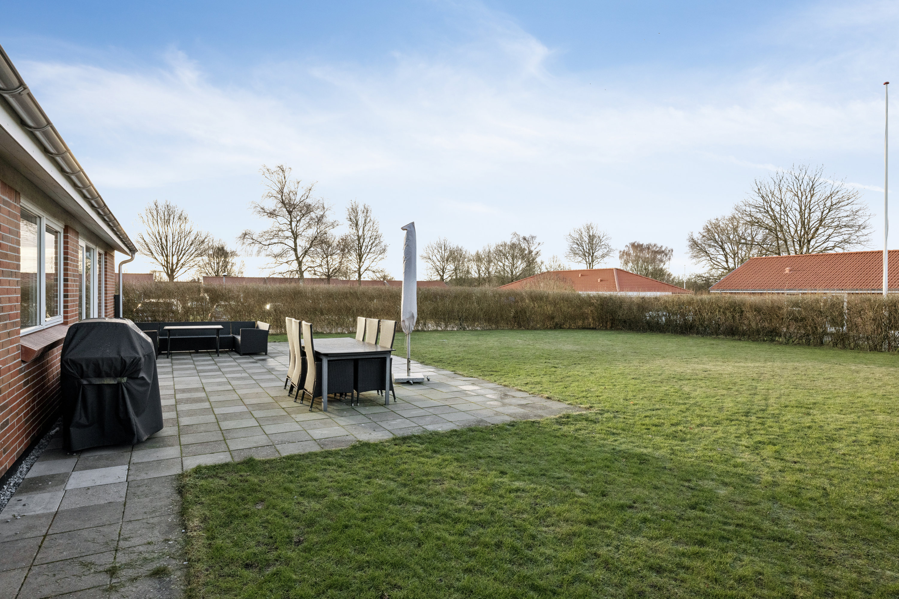 Fremhævet terrasse billede i fuldskærmstilstand. Billede af Veldsparken 64, Ørum, 8830 Tjele