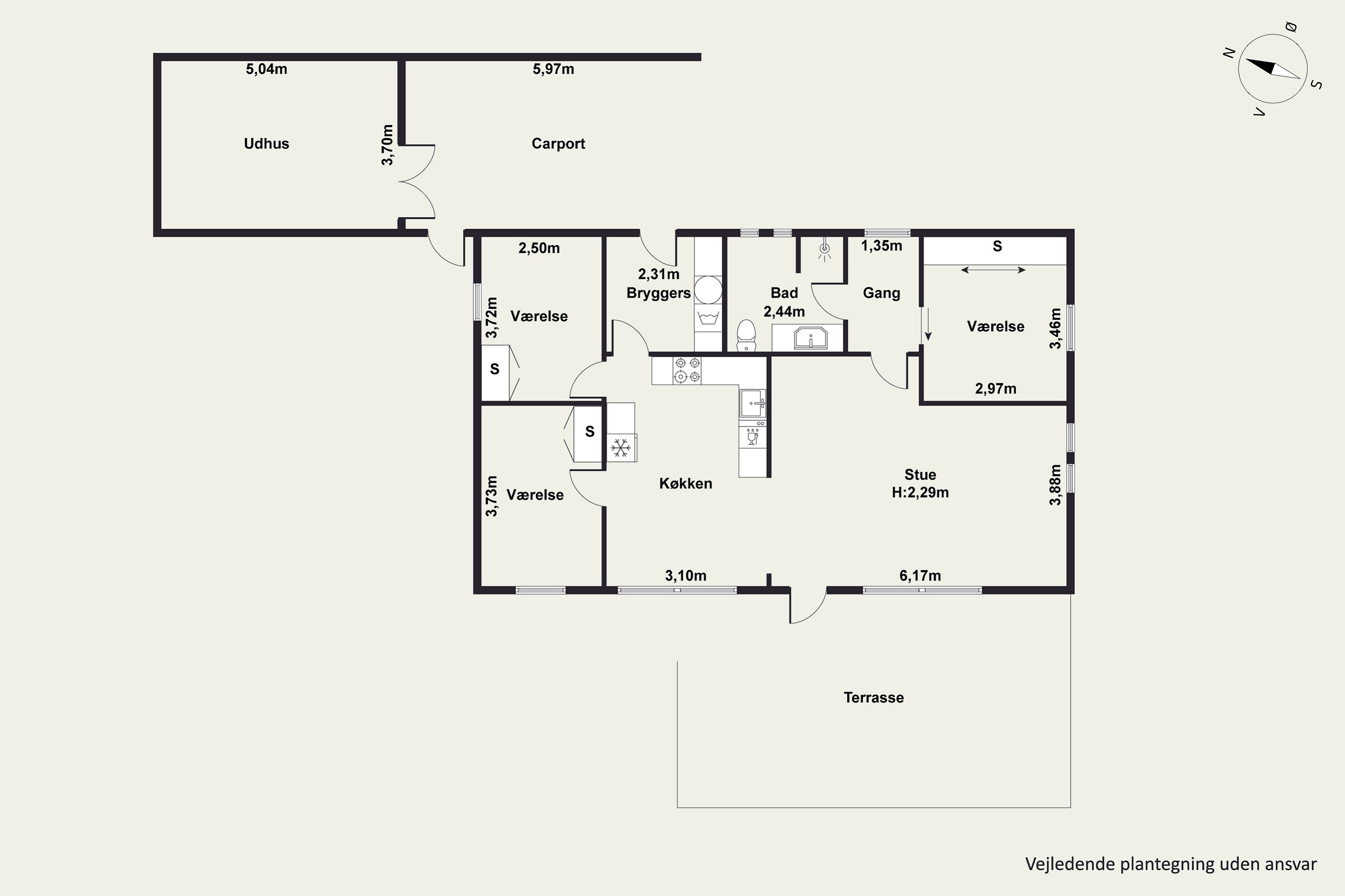 Plantegninger billede af Veldsparken 64, Ørum, 8830 Tjele