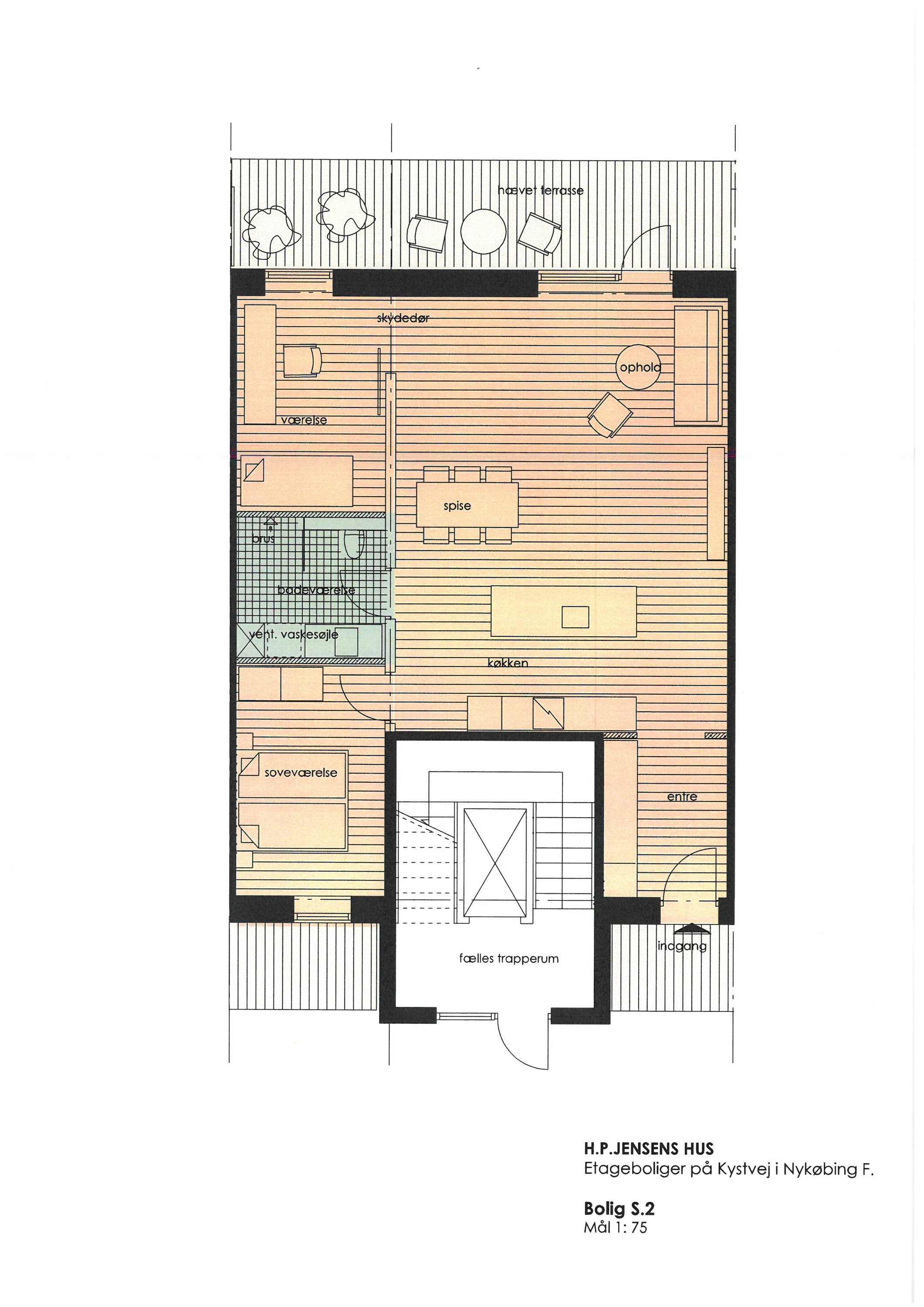 Plantegninger billede af Kystvej 1, st.. 2., 4800 Nykøbing F.
