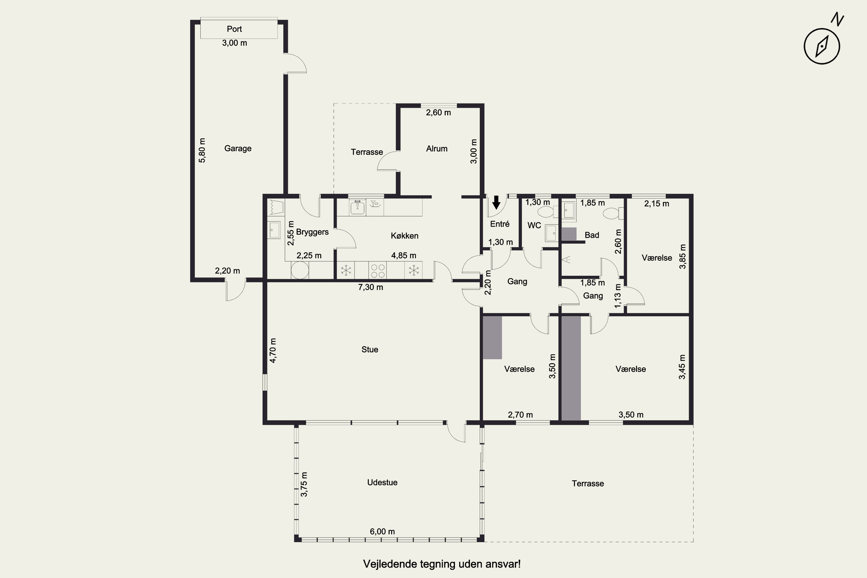 Plantegninger billede af Asgård 14, 9700 Brønderslev