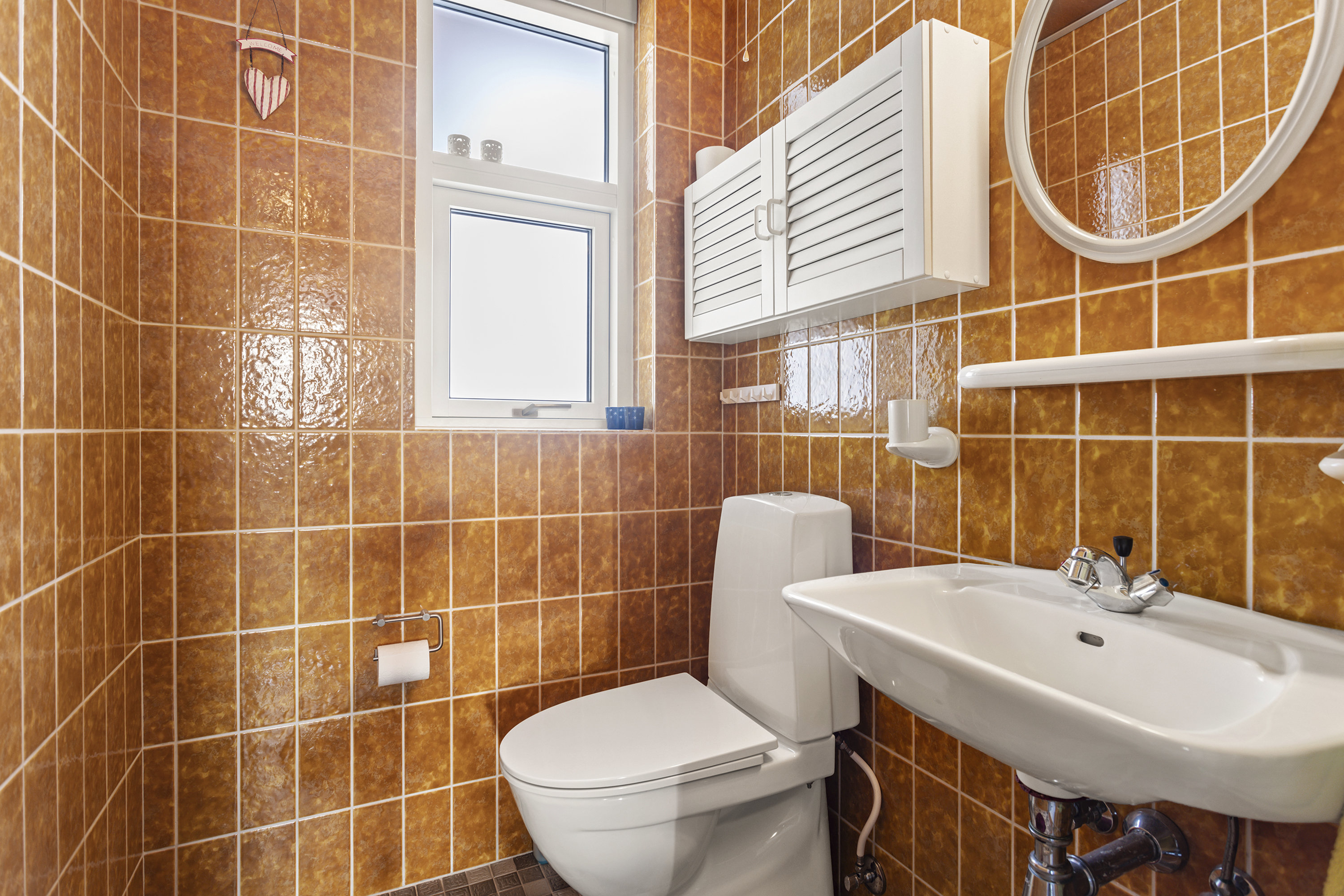 Fremhævet toilet billede i fuldskærmstilstand. Billede af Asgård 14, 9700 Brønderslev