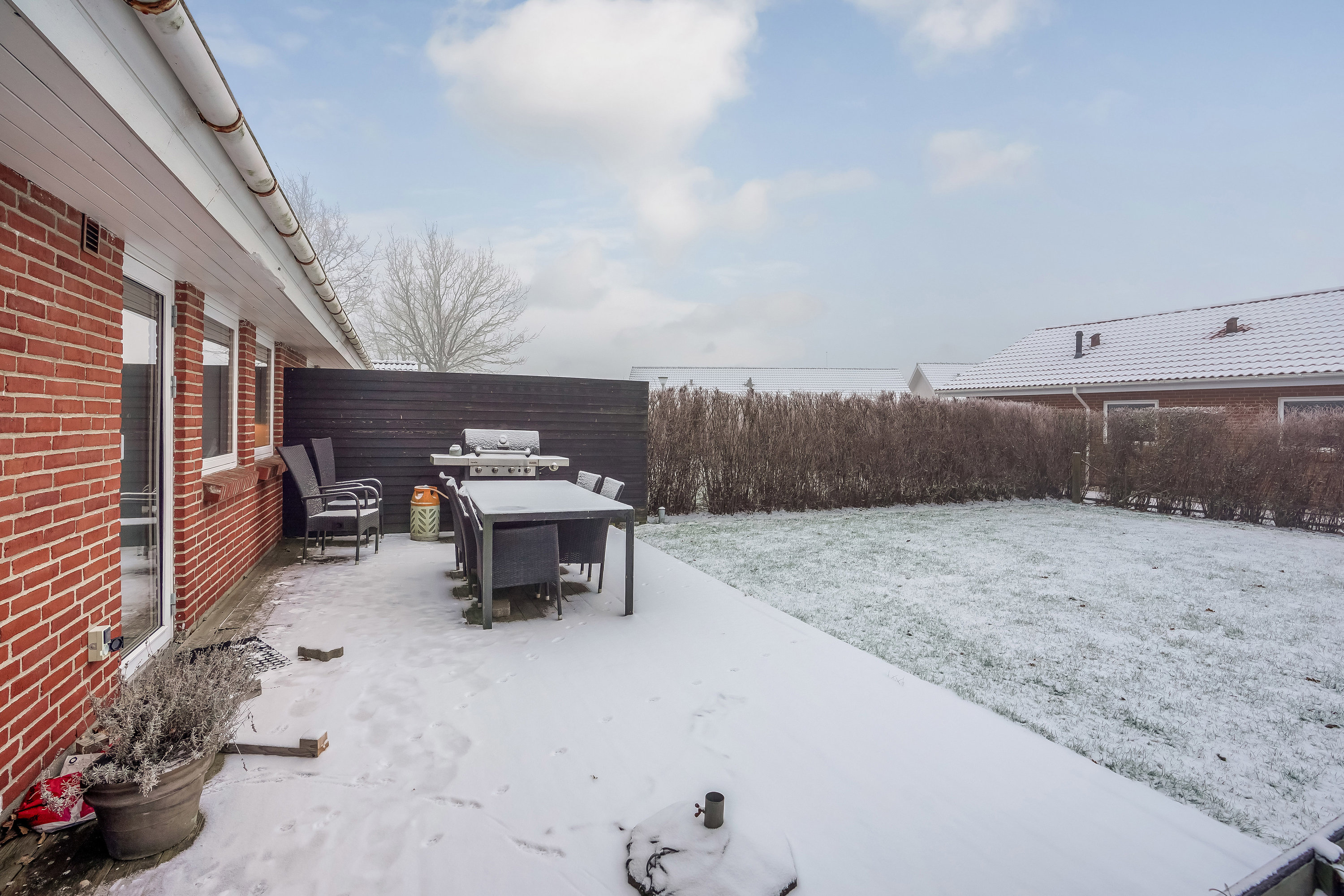 Fremhævet terrasse billede i fuldskærmstilstand. Billede af Markskellet 33, 7190 Billund