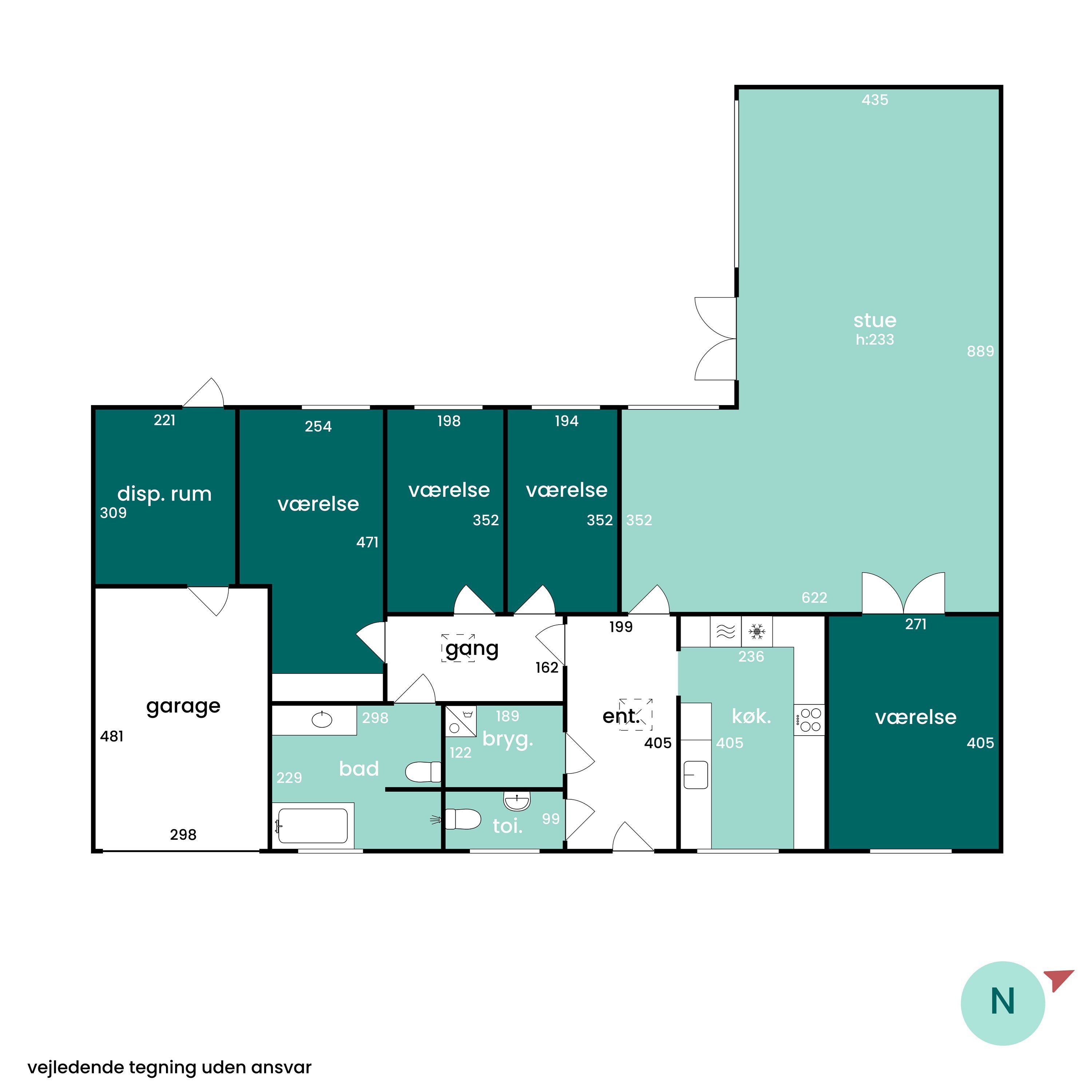 Plantegninger billede af Sabro Skovvej 11, 8471 Sabro