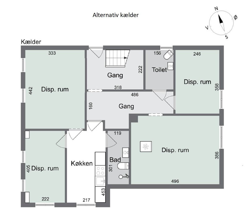 Plantegninger billede af Frederiksberggade 53, 8600 Silkeborg