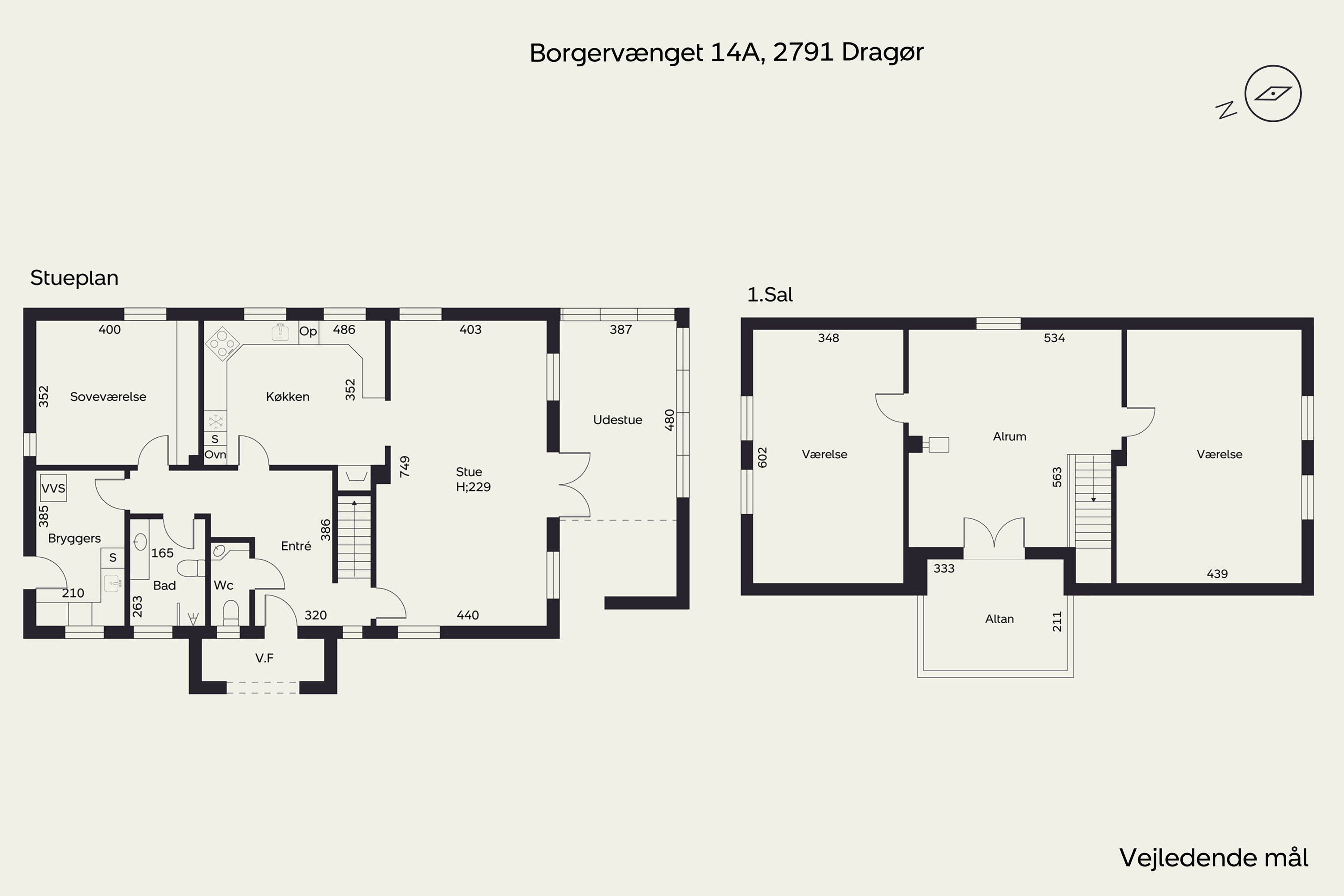Plantegninger billede af Borgervænget 14A, 2791 Dragør