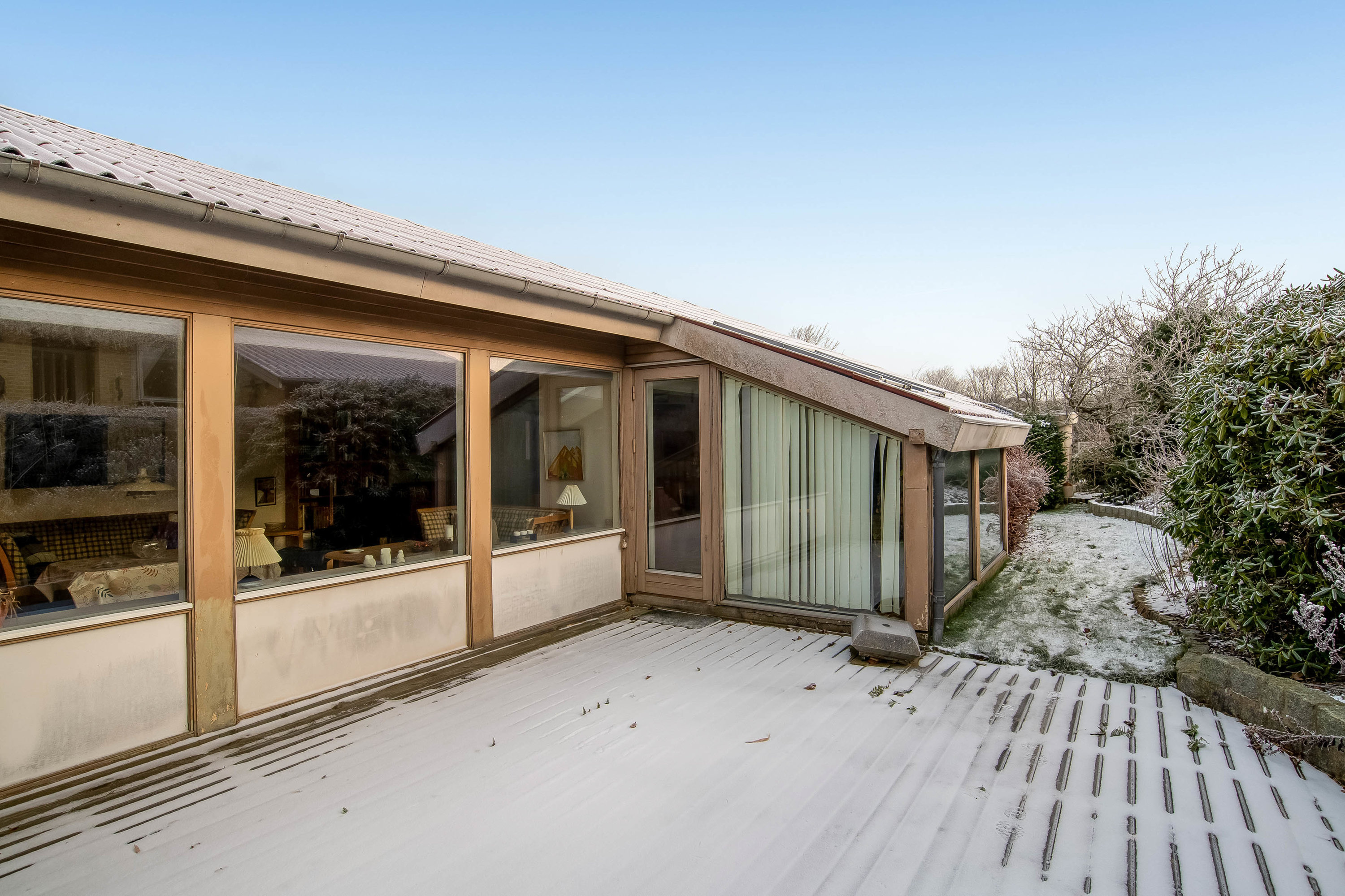 Fremhævet terrasse billede i fuldskærmstilstand. Billede af Søbakken 5, 7620 Lemvig