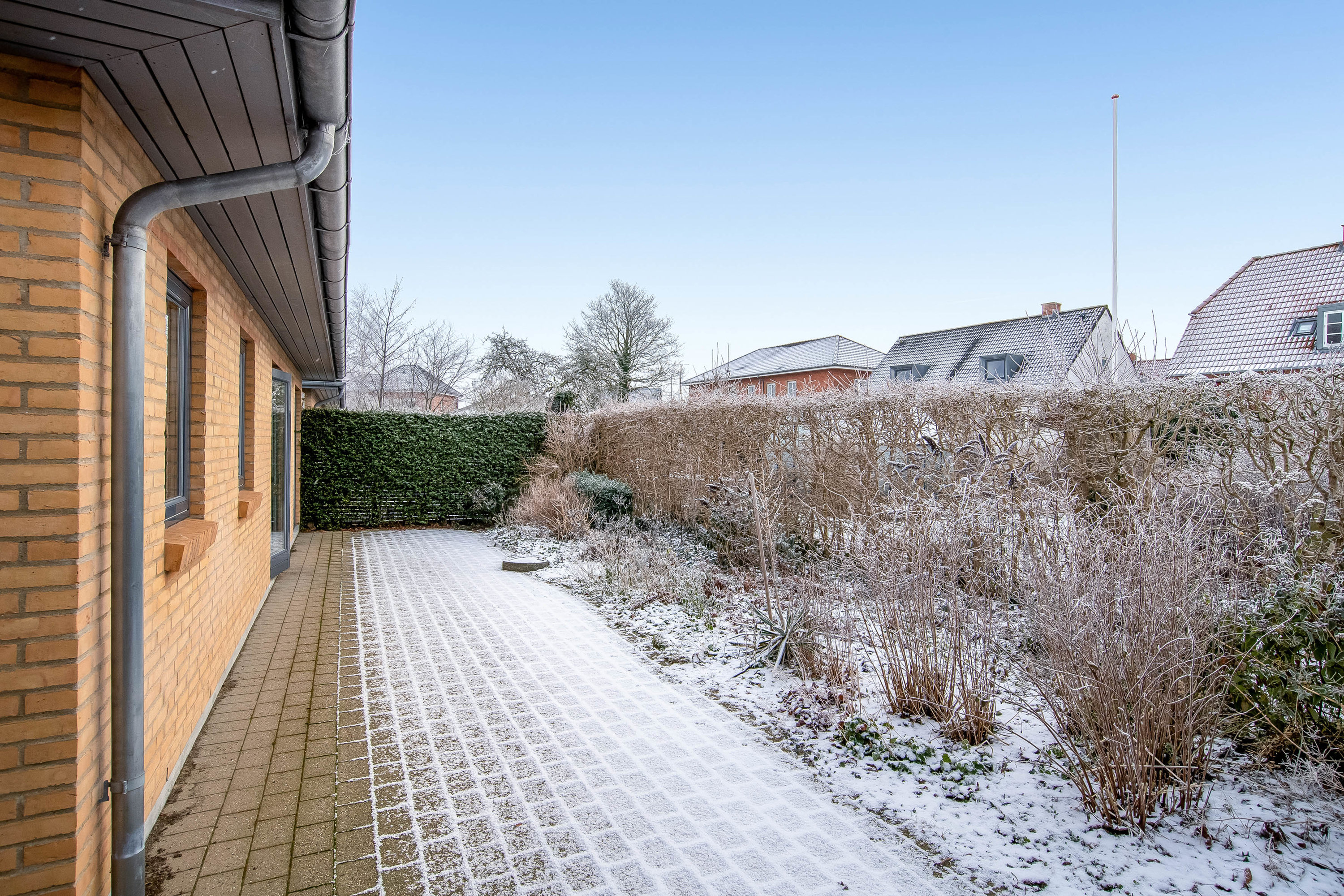 Fremhævet baghave billede i fuldskærmstilstand. Billede af Møllevej 11G, 7500 Holstebro