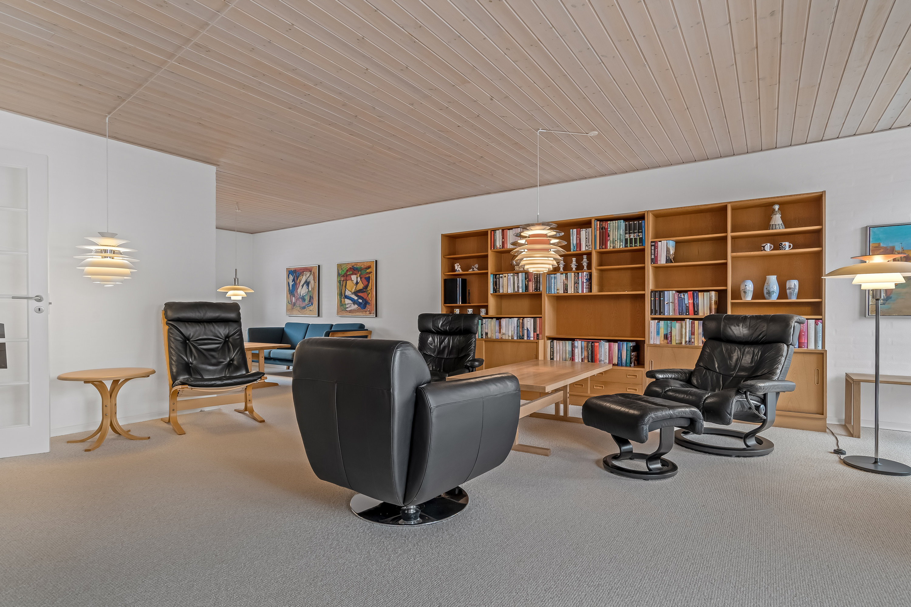 Fremhævet stue billede i fuldskærmstilstand. Billede af Møllevej 11G, 7500 Holstebro